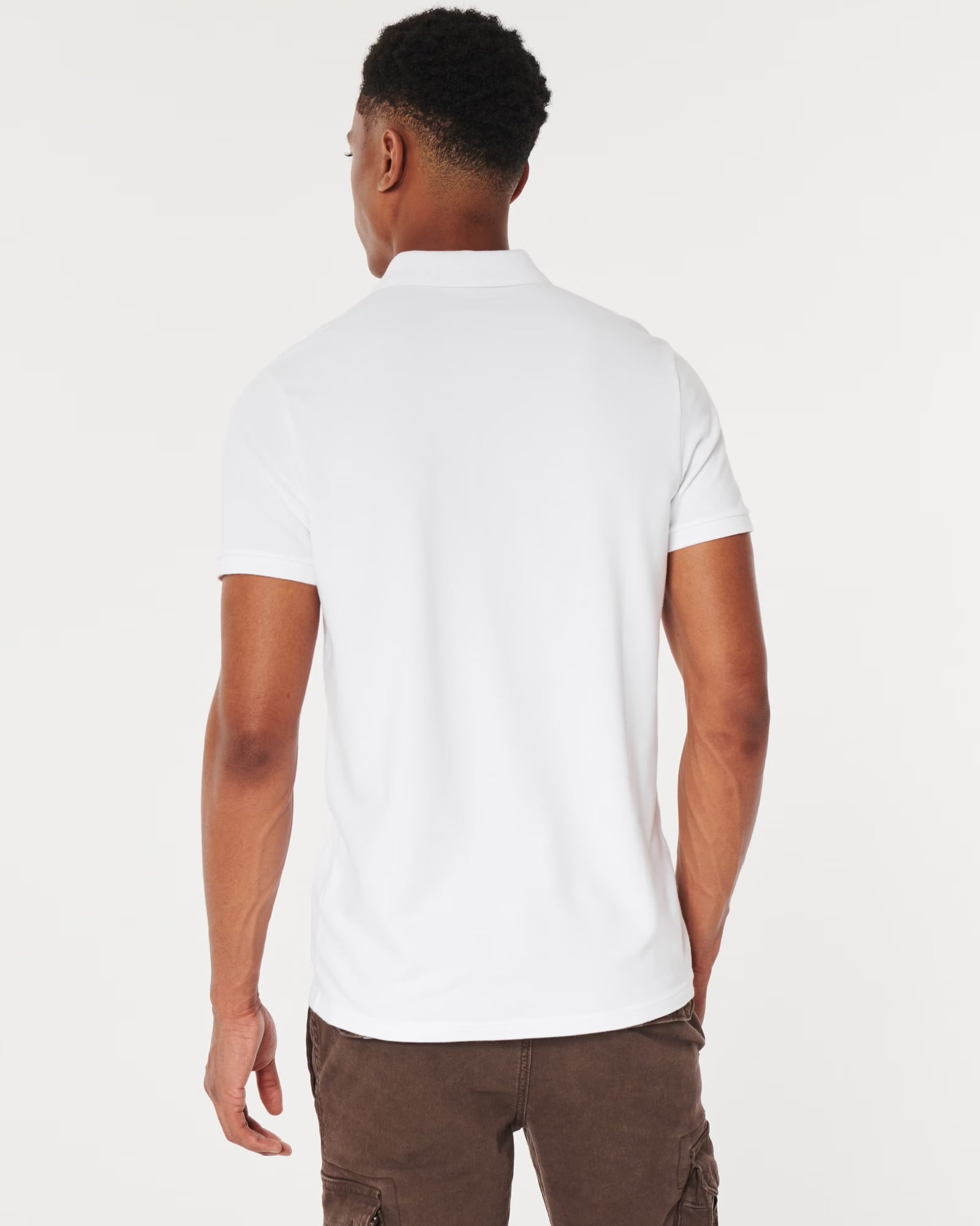 Polo camisero Hollister- Blanco