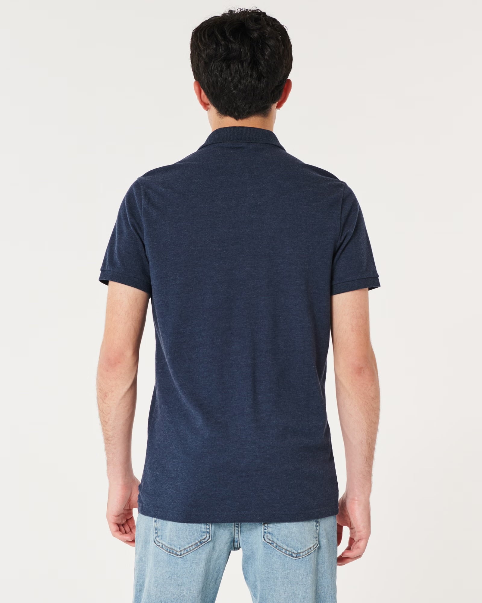 Polo camisero Hollister- Azul