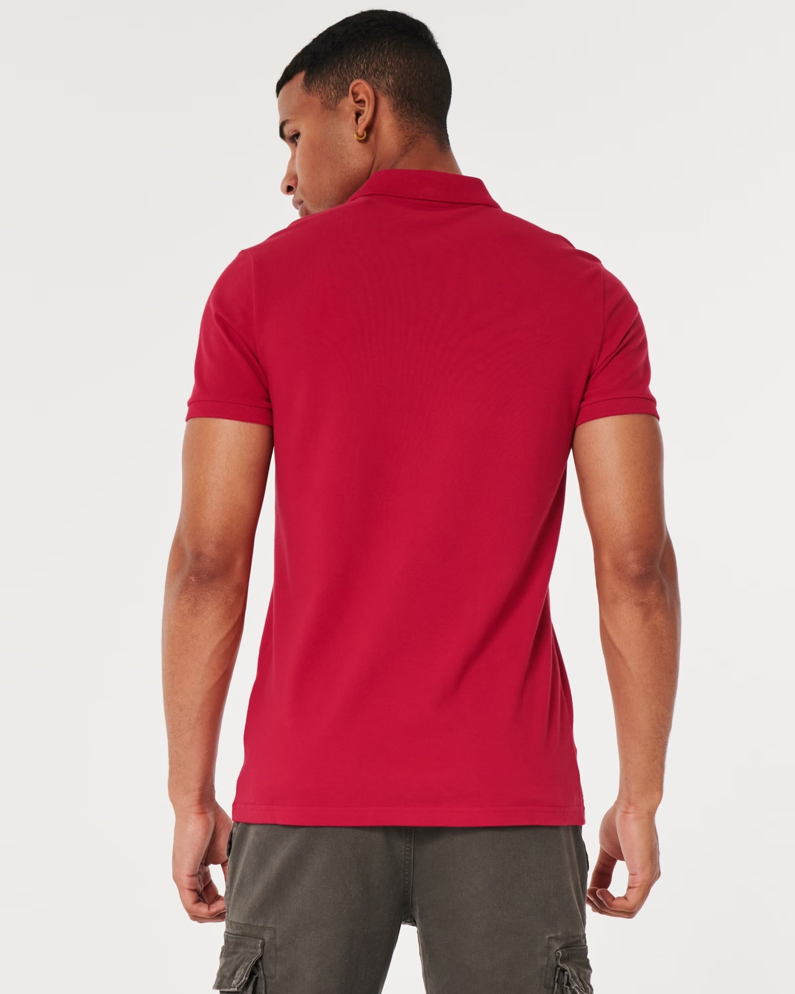 Polo camisero Hollister- Rojo
