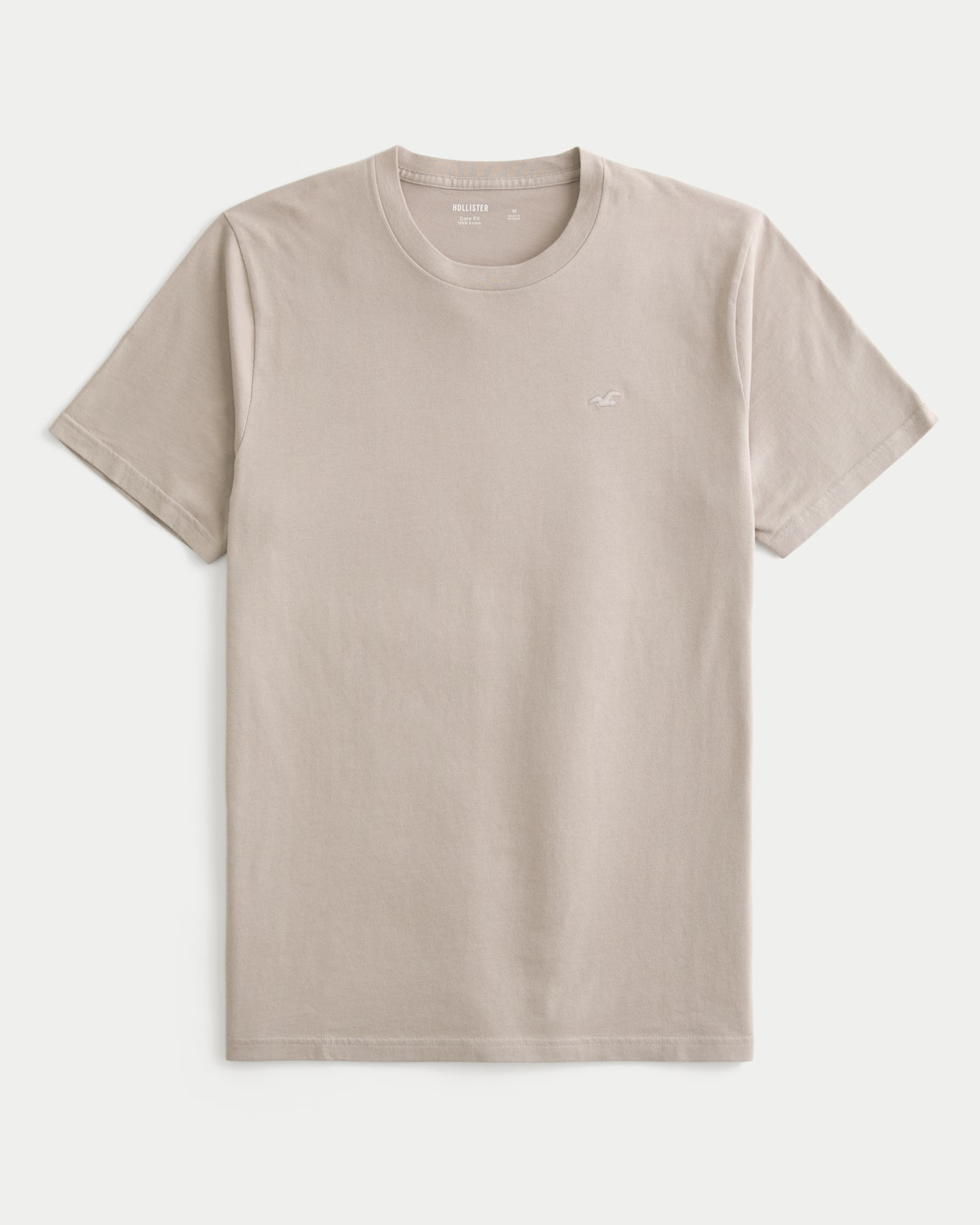 Camiseta Básica Hollister - Beige