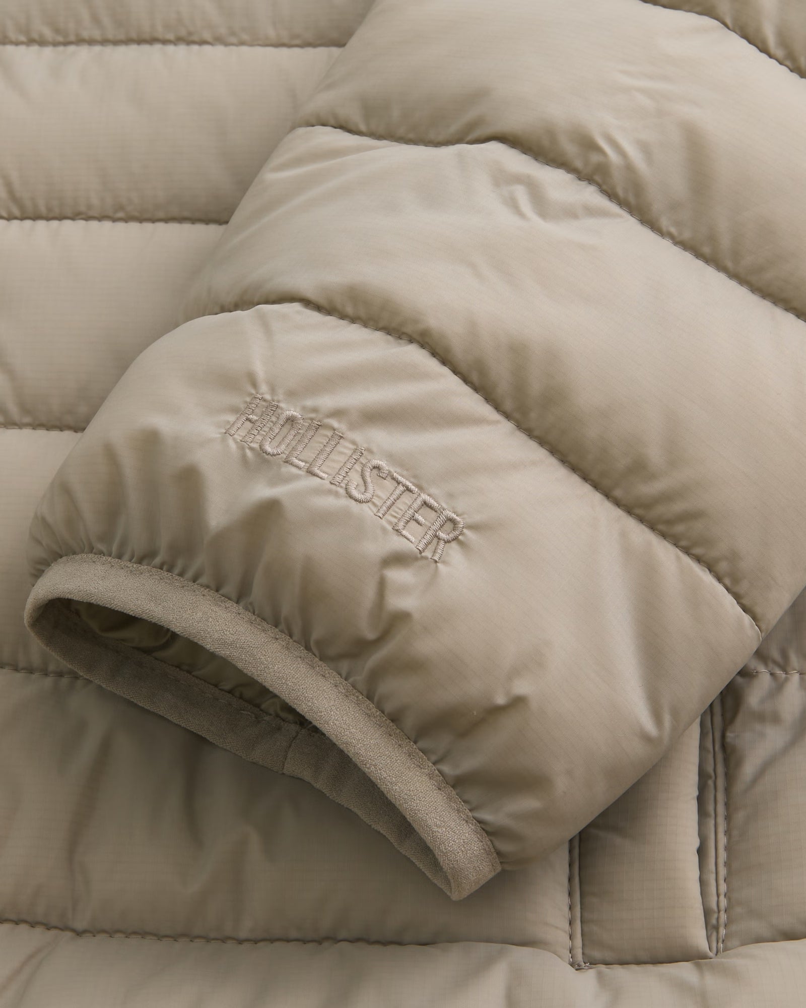 Casaca Holliste acolchada - Beige
