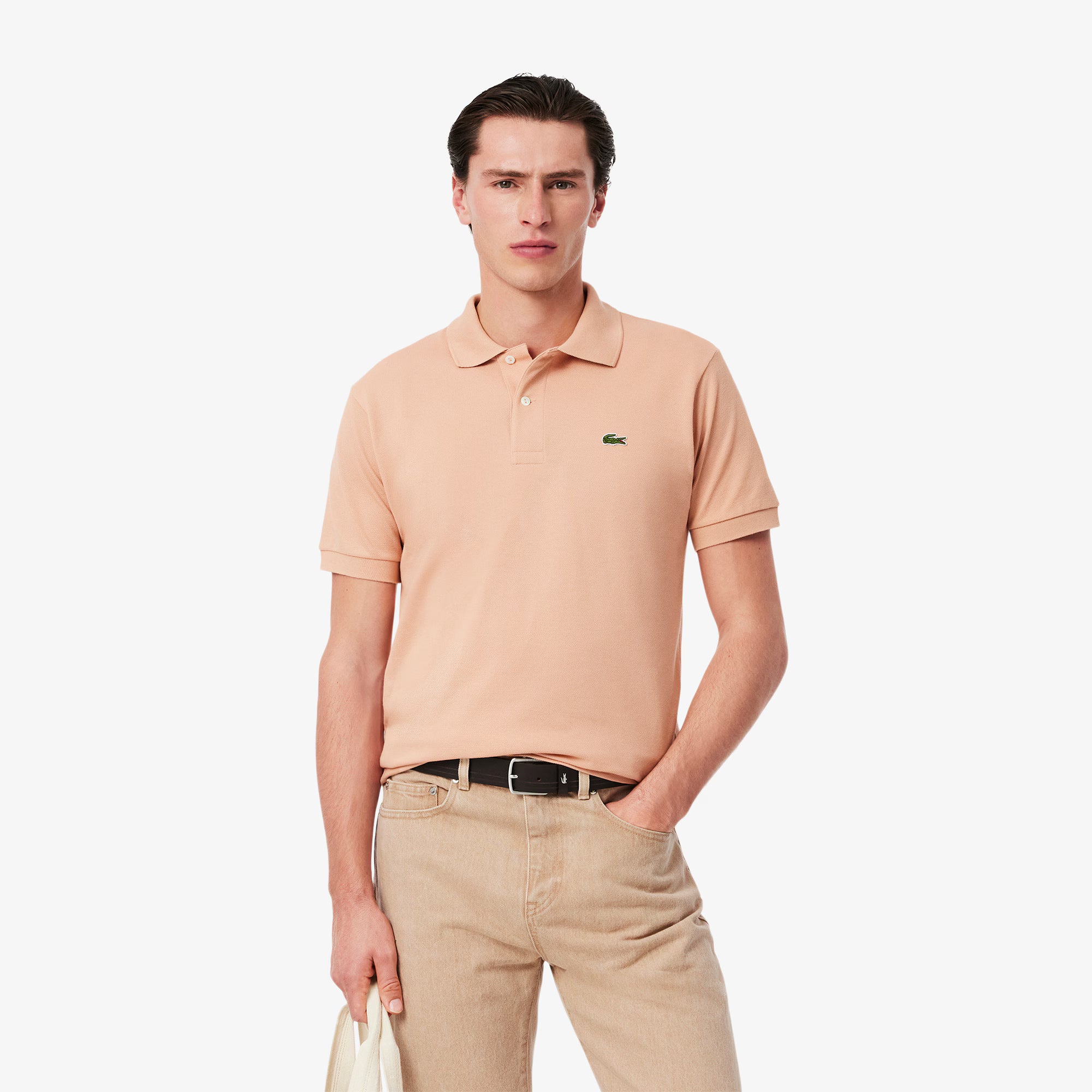 Polo Lacoste piqué L.12. 12 - Melon- Classic Fit