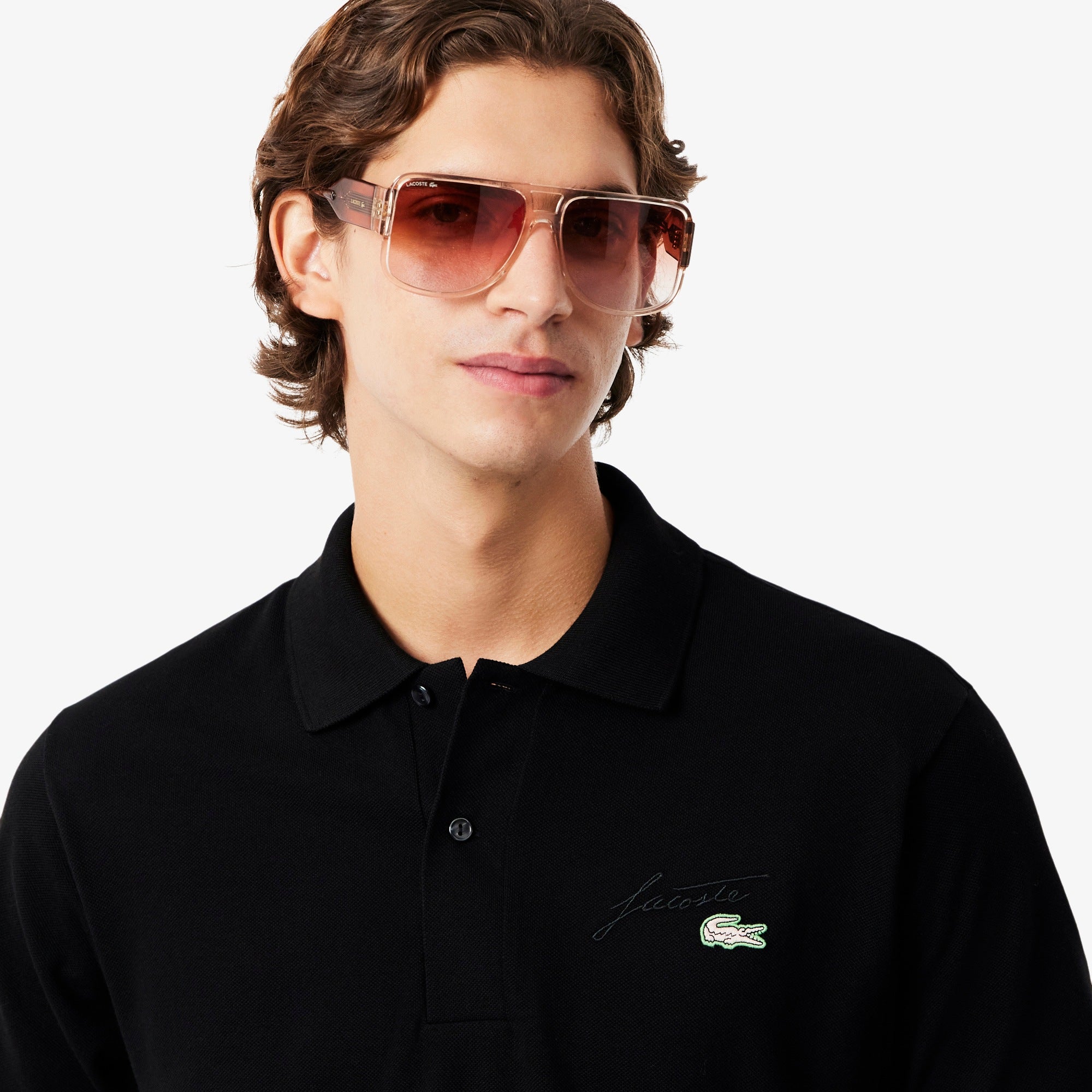 Lacoste Negro signature - Classic Fit Edición Limitada