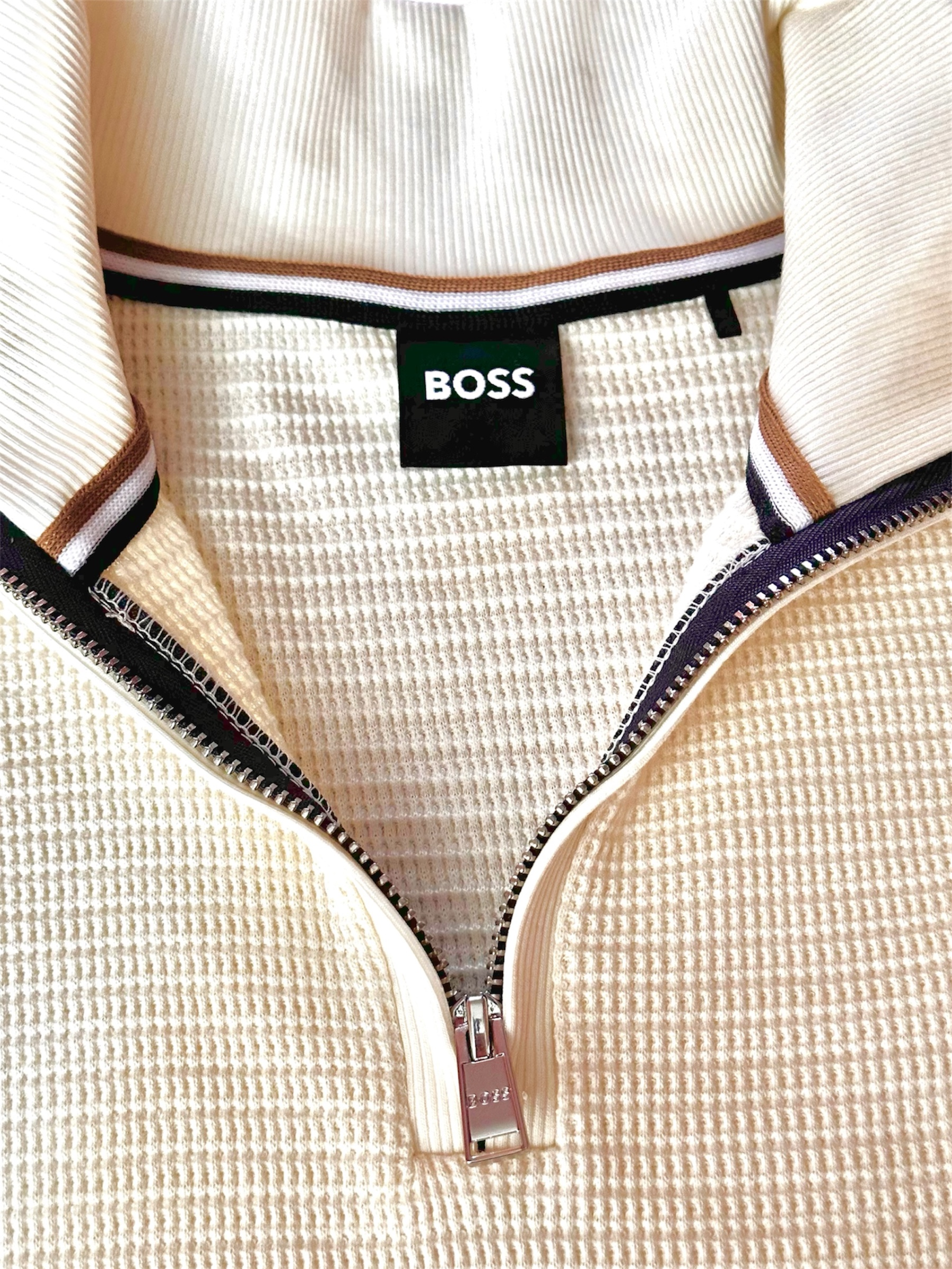 Sweater Boss 1/4 zip - Crema
