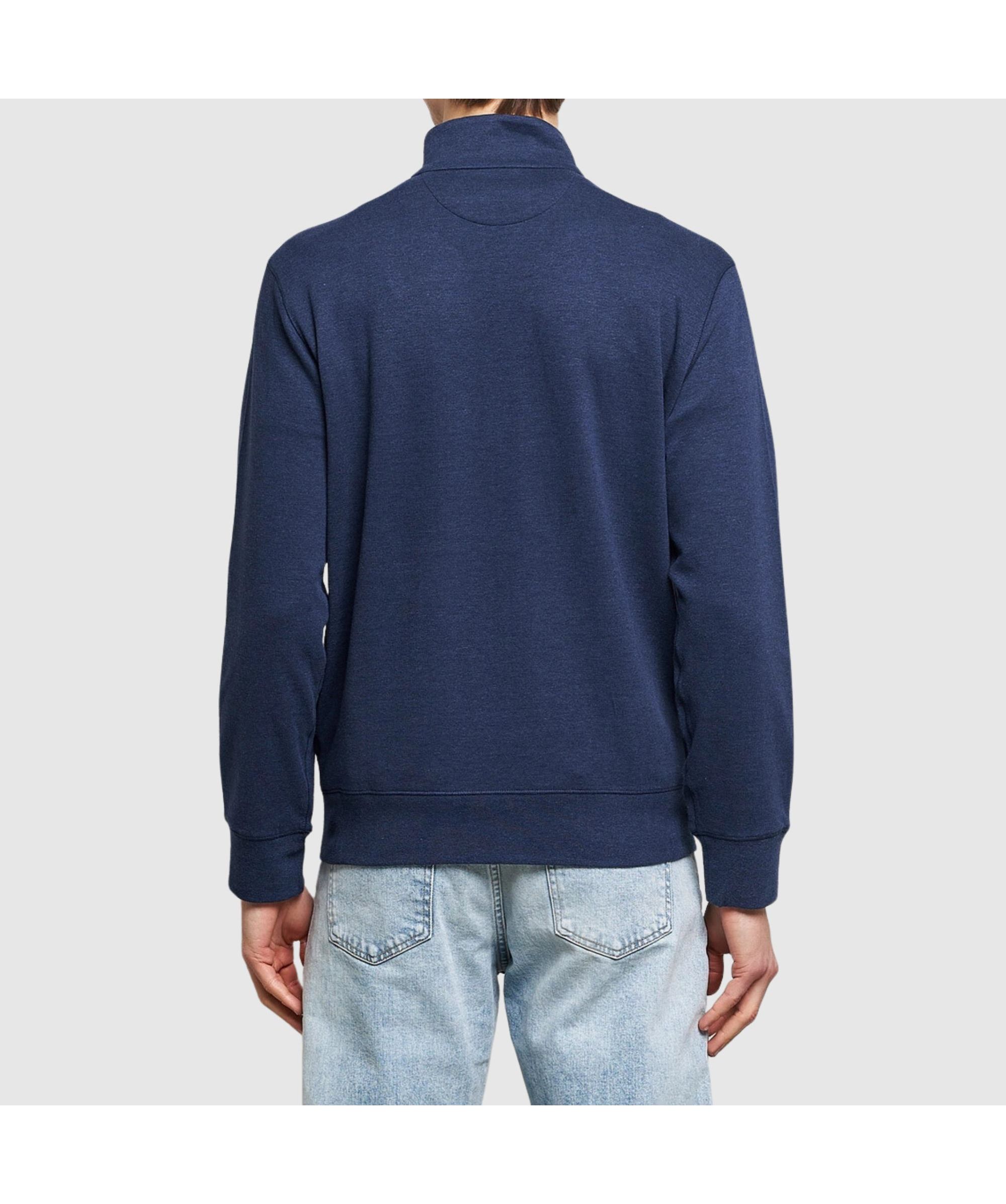Sweater Polo Ralph Lauren quarter Zip - Azul Heather Jaspeado