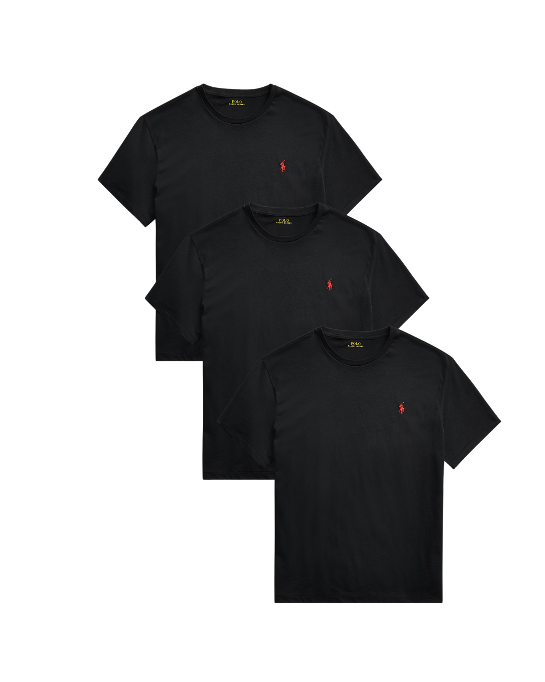 3-pack Polo Ralph Lauren custom slim fit - Negro
