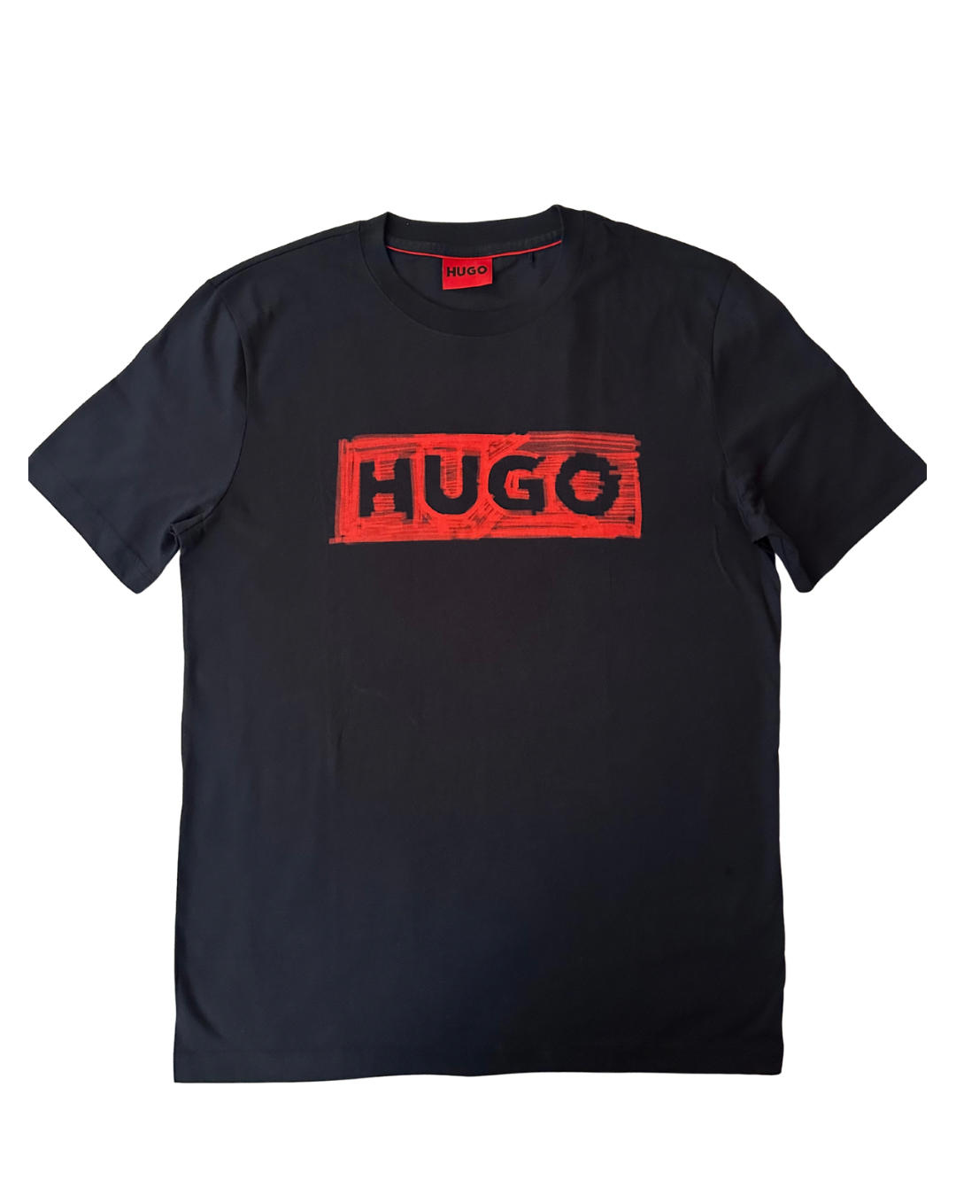 Camiseta Hugo azul marino - Logo en el pecho