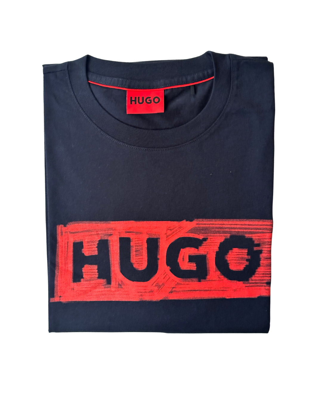 Camiseta Hugo azul marino - Logo en el pecho