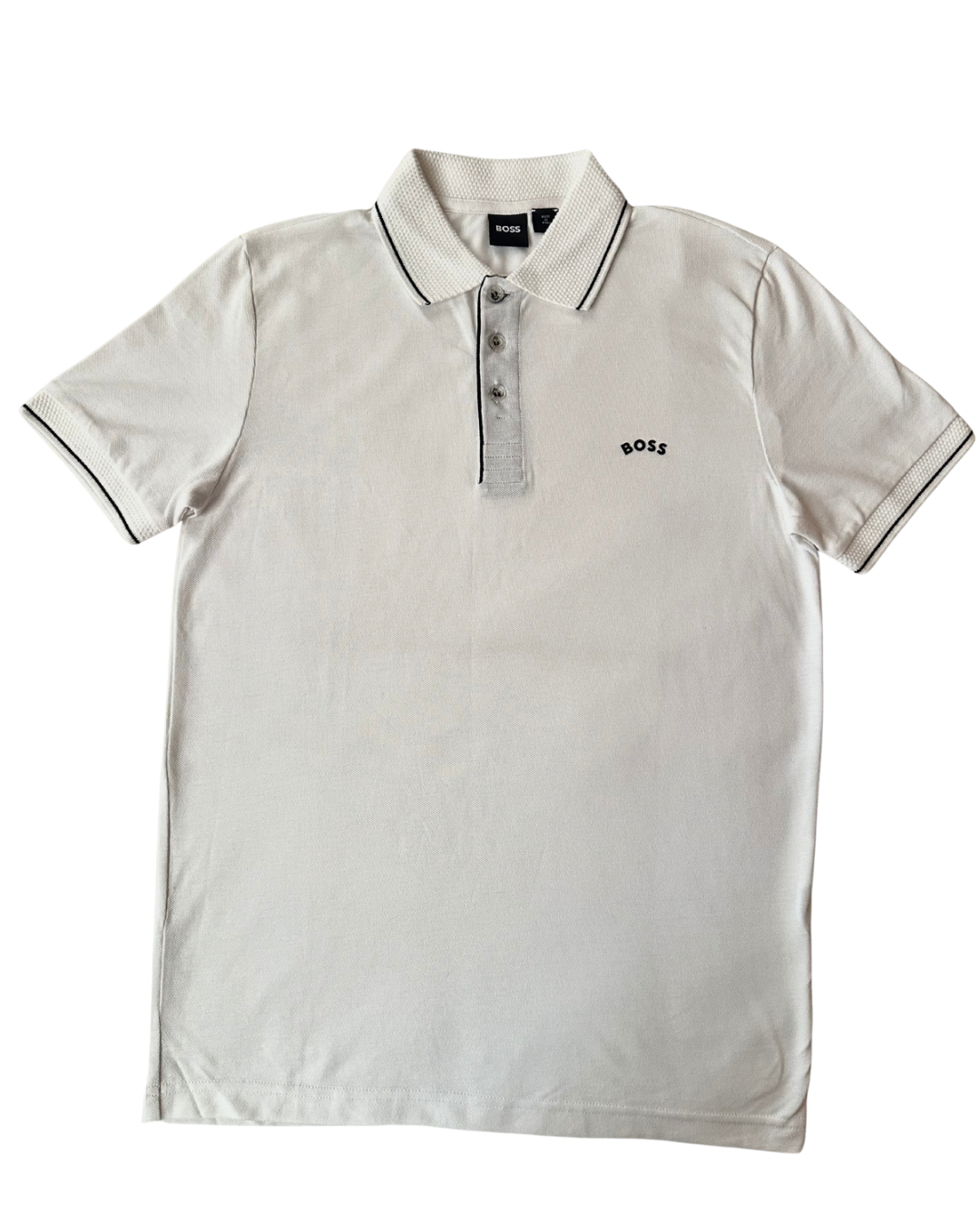 Camisero Boss Blanco - Ribbed - Regular fit
