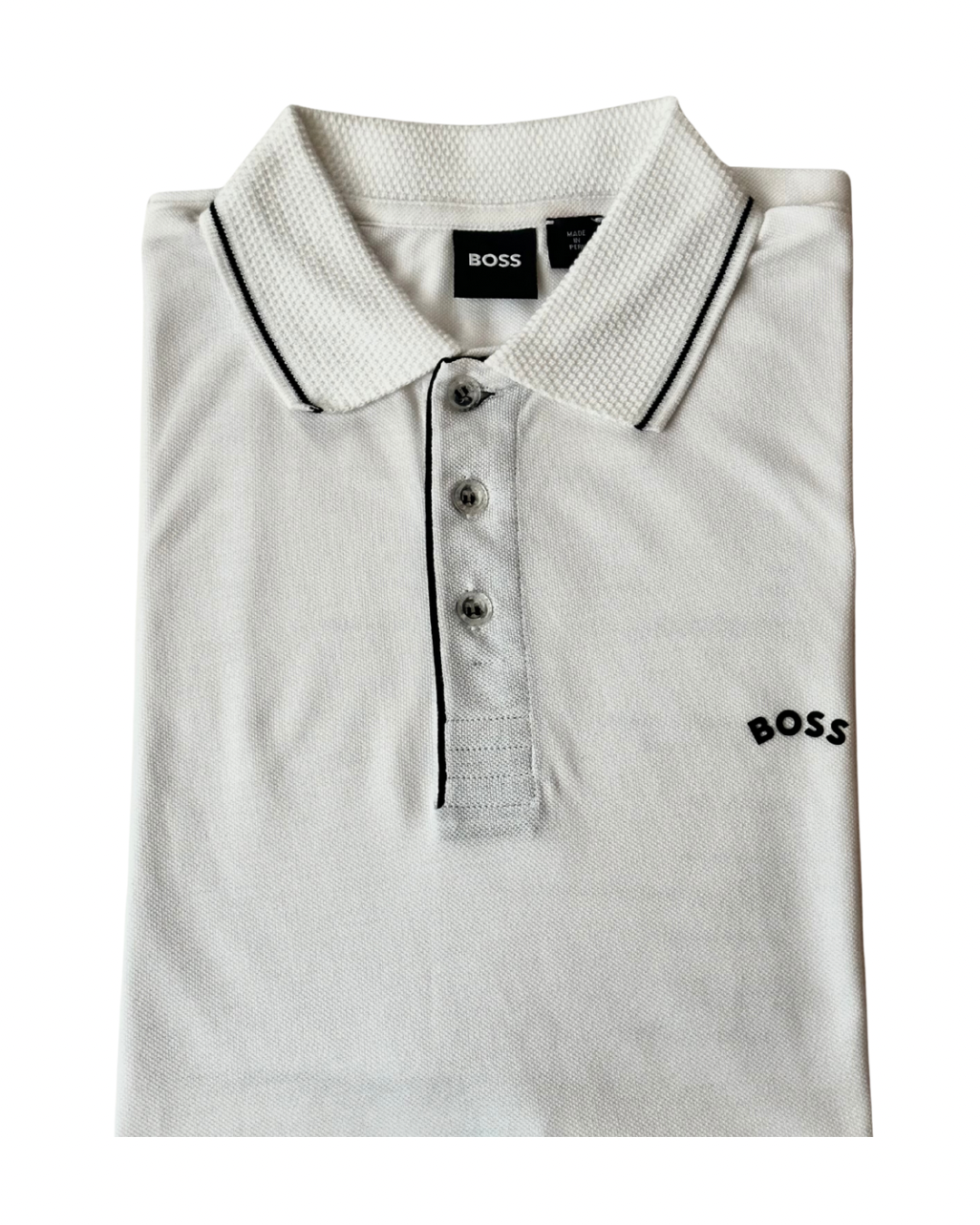 Camisero Boss Blanco - Ribbed - Regular fit