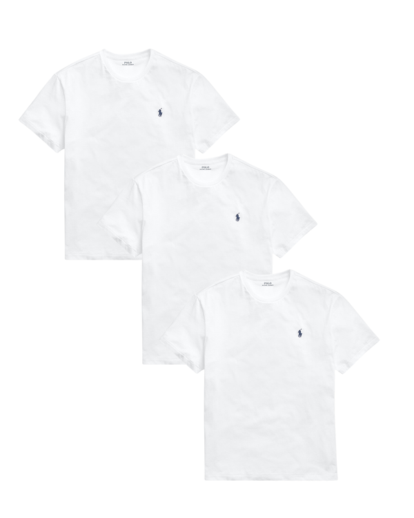 3-pack Polo Ralph Lauren custom slim fit - Blanco