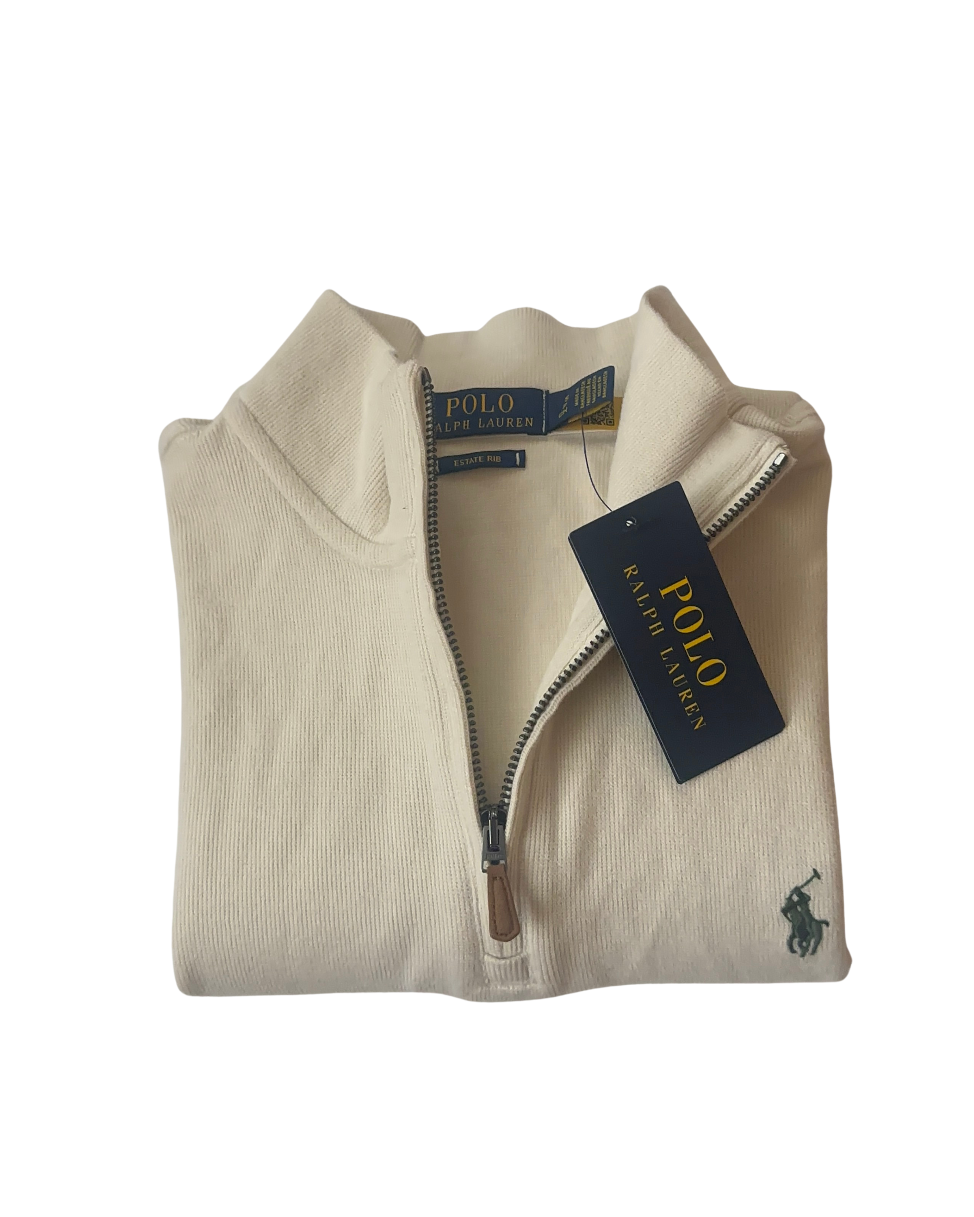 Sweater Polo Ralph Lauren Crema 1/4 zip
