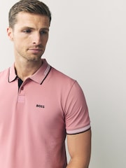 Camisero Boss Rosado - Slim fit stretch