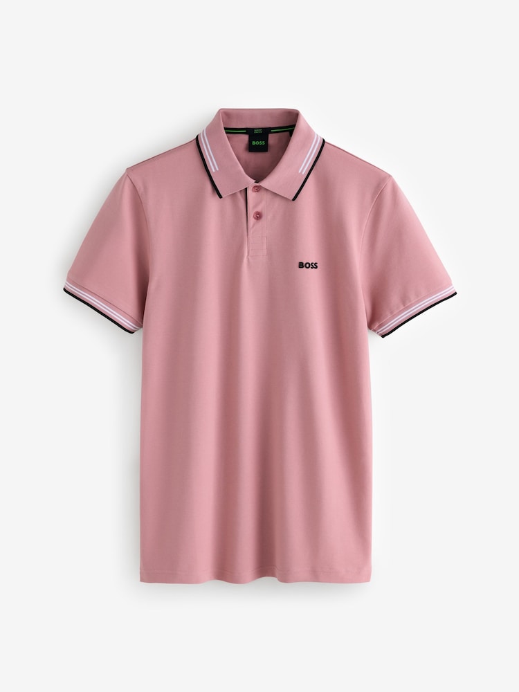 Camisero Boss Rosado - Slim fit stretch