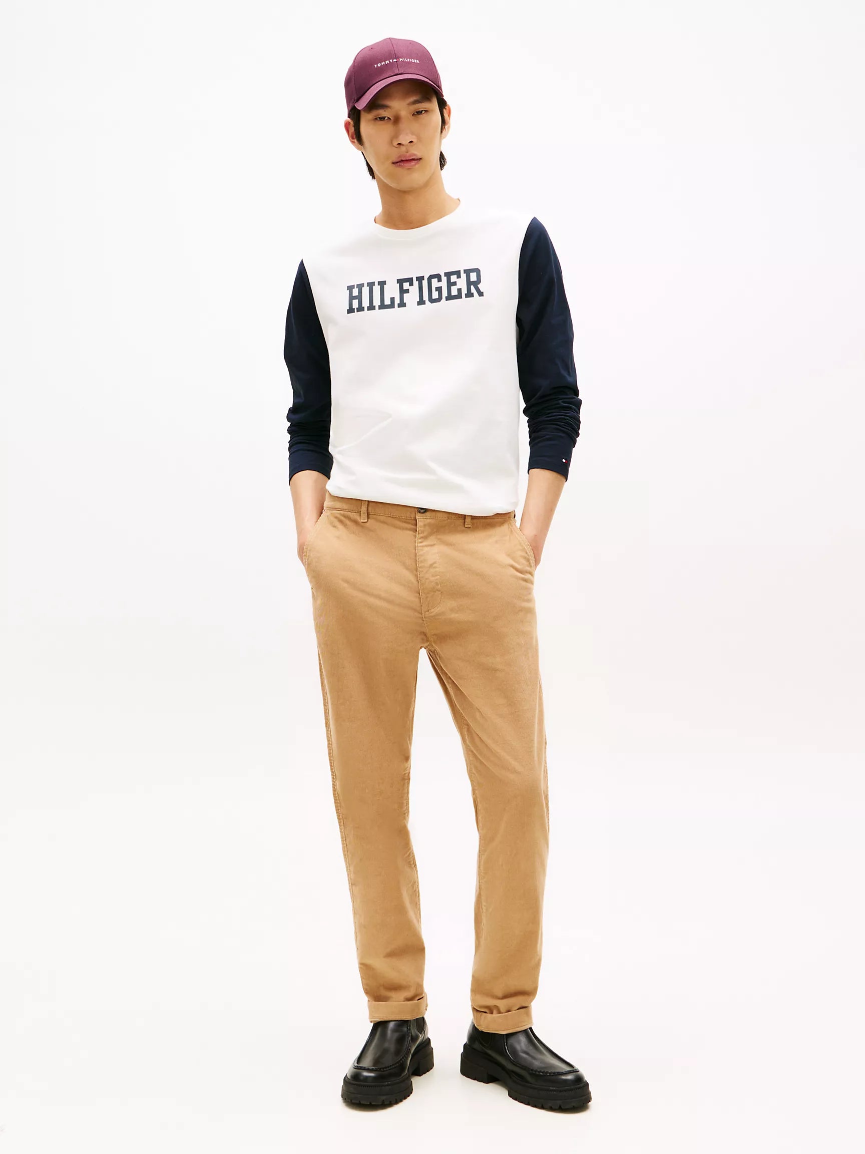 Manga Larga Tommy Hilfiger -Blanco