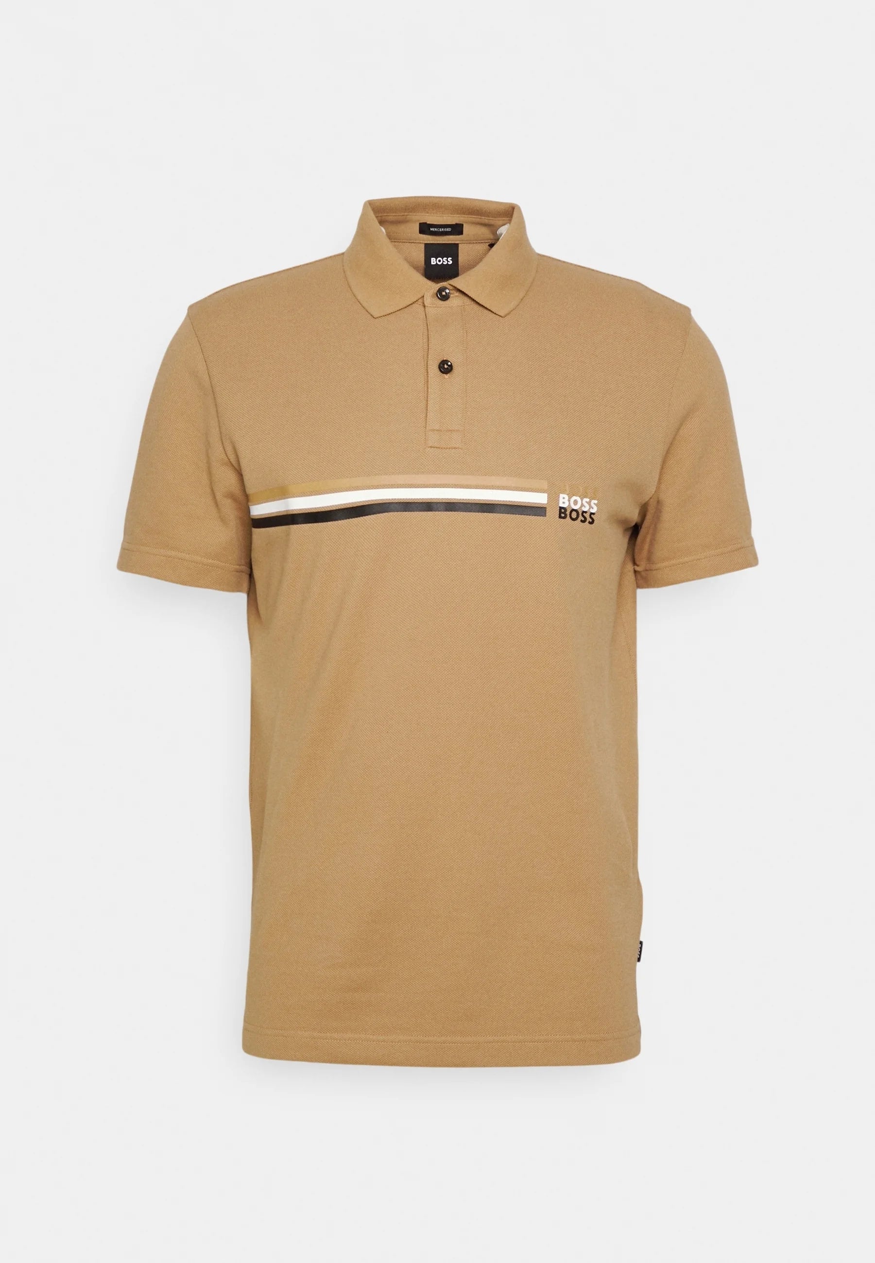 Polo con cuello Boss Khaki regular fit