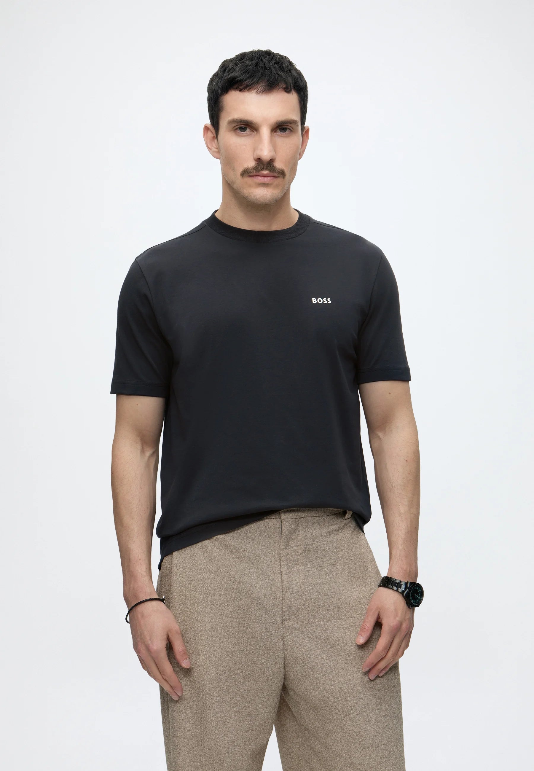 Polo basico Boss Azul Marino - Straight Fit