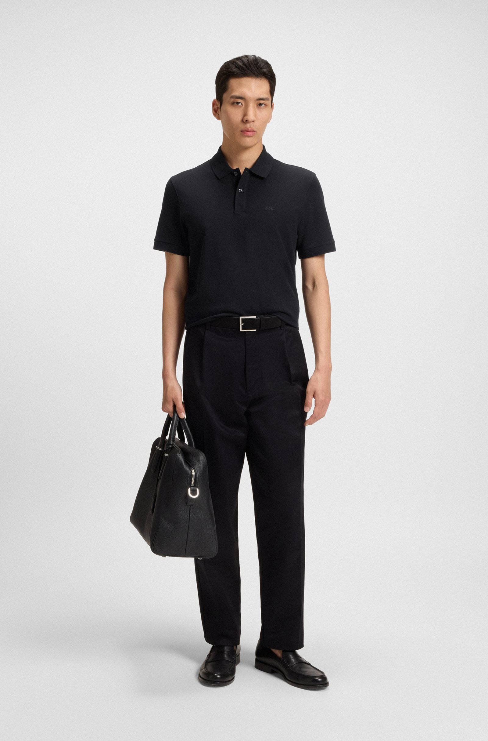 Camisero Boss Negro- Regular Fit