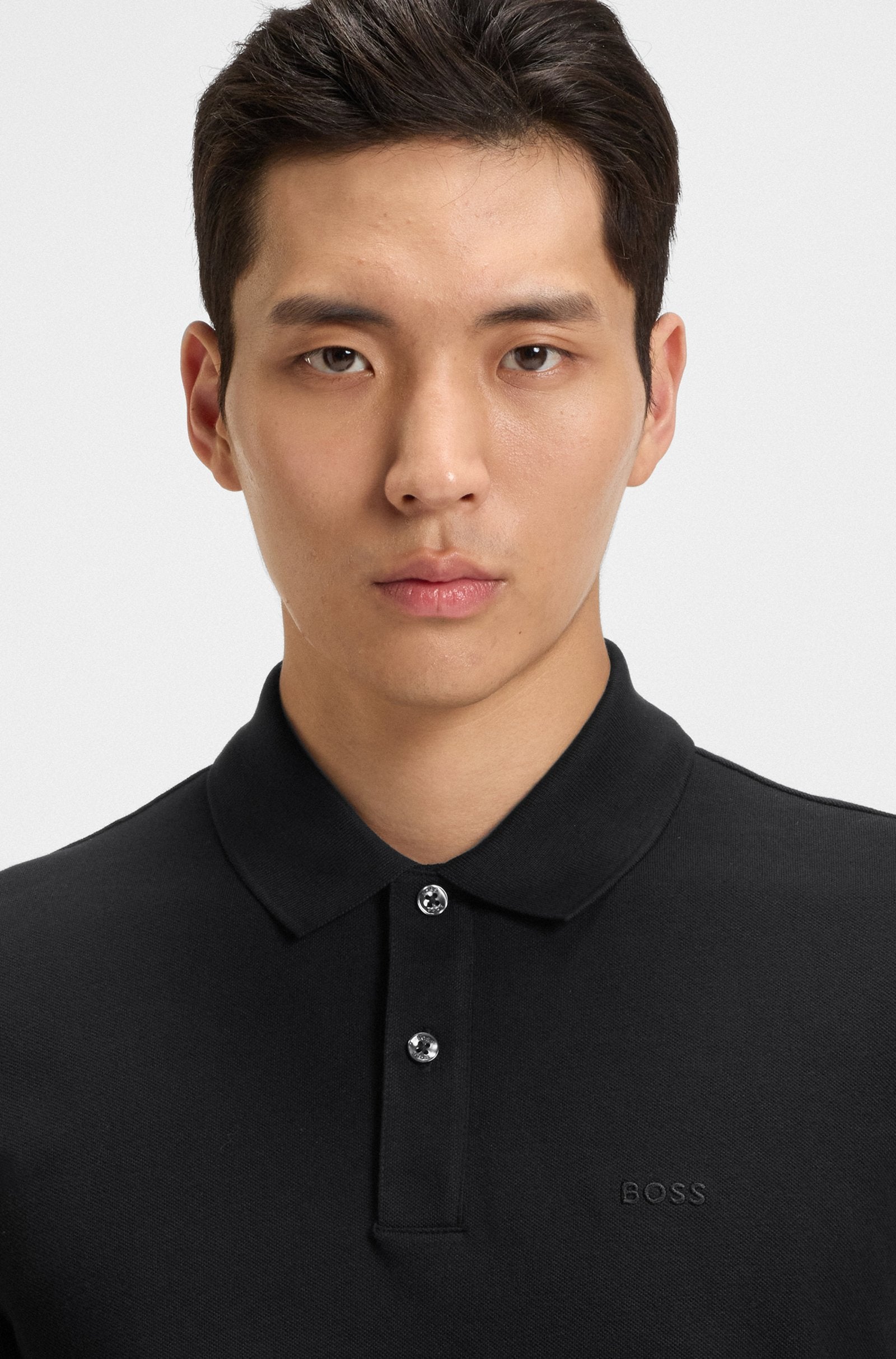 Camisero Boss Negro- Regular Fit