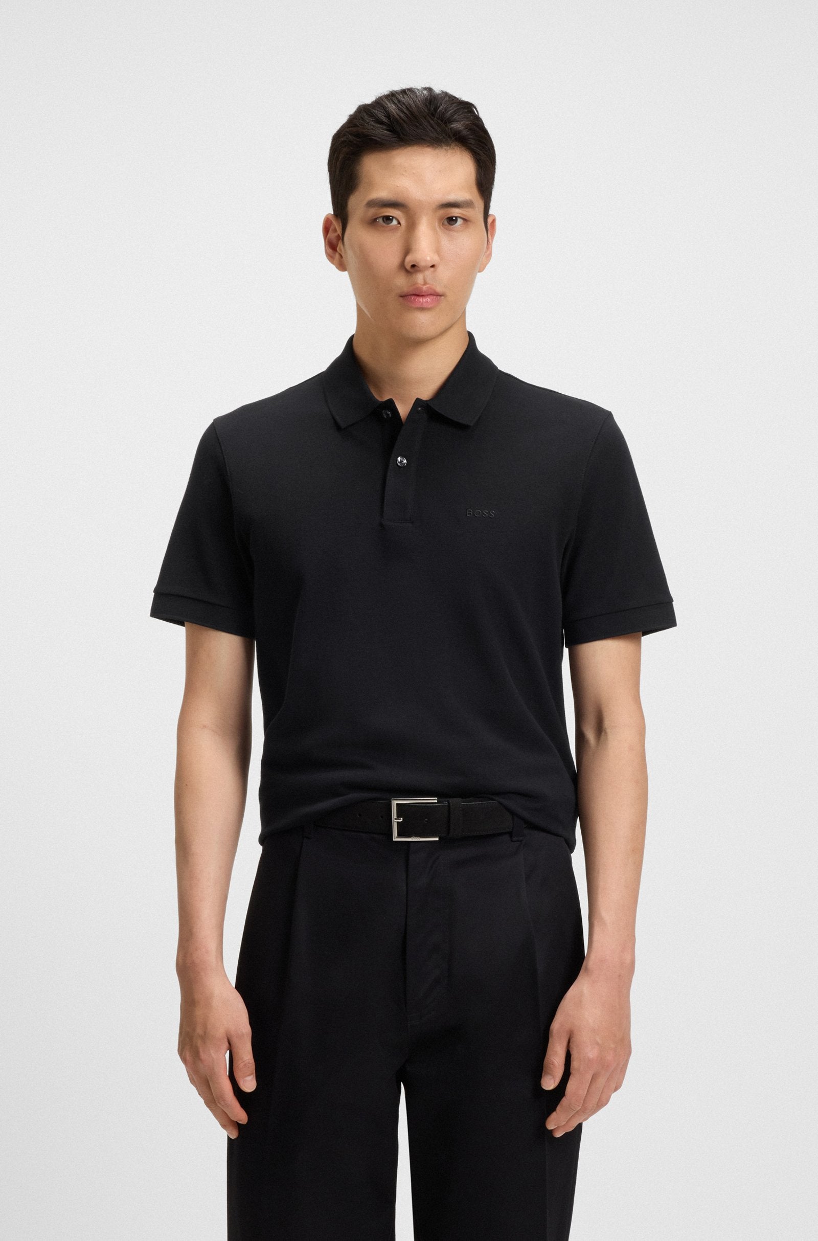 Camisero Boss Negro- Regular Fit