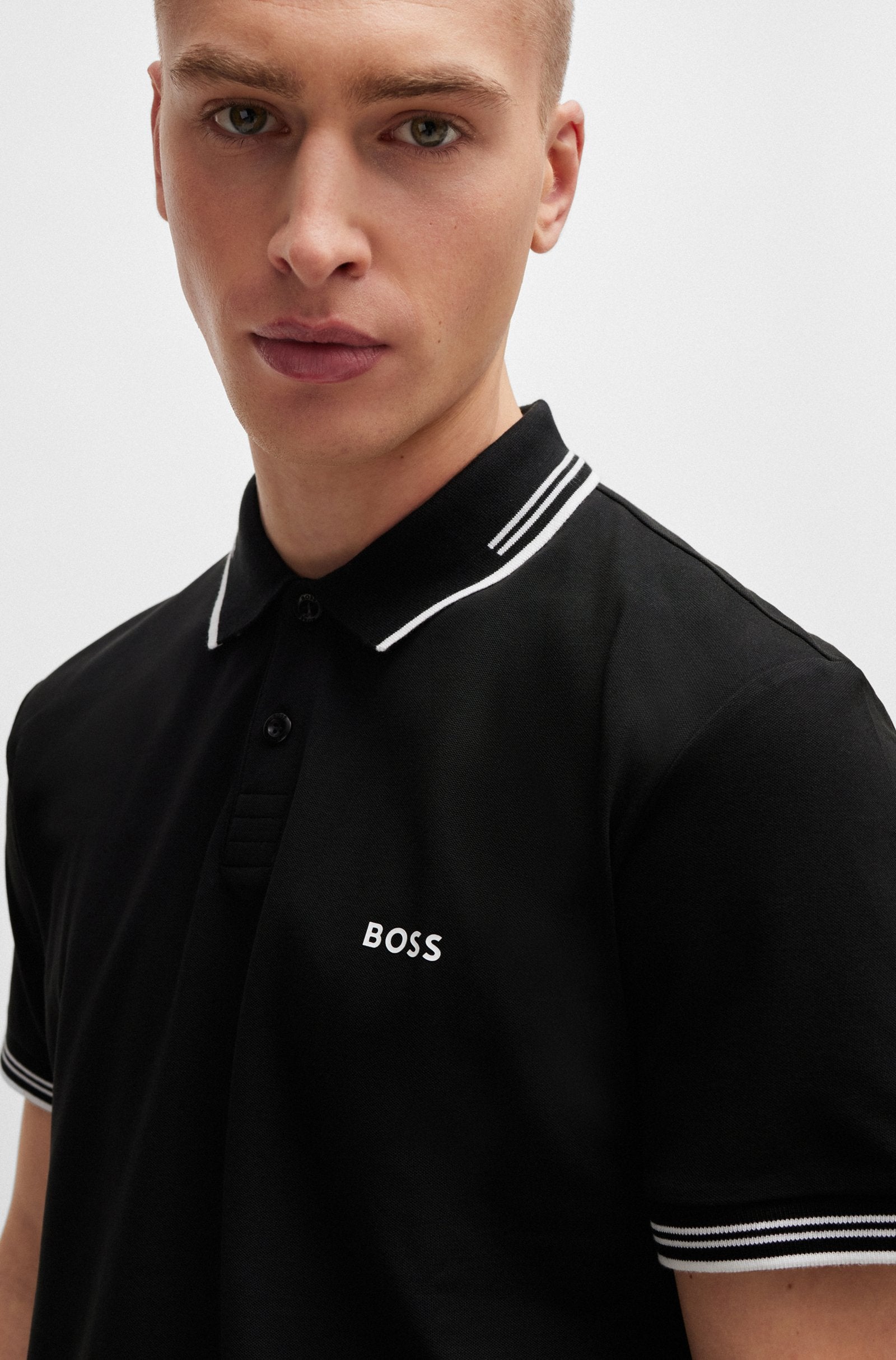 Camisero Boss Piqué - Negro