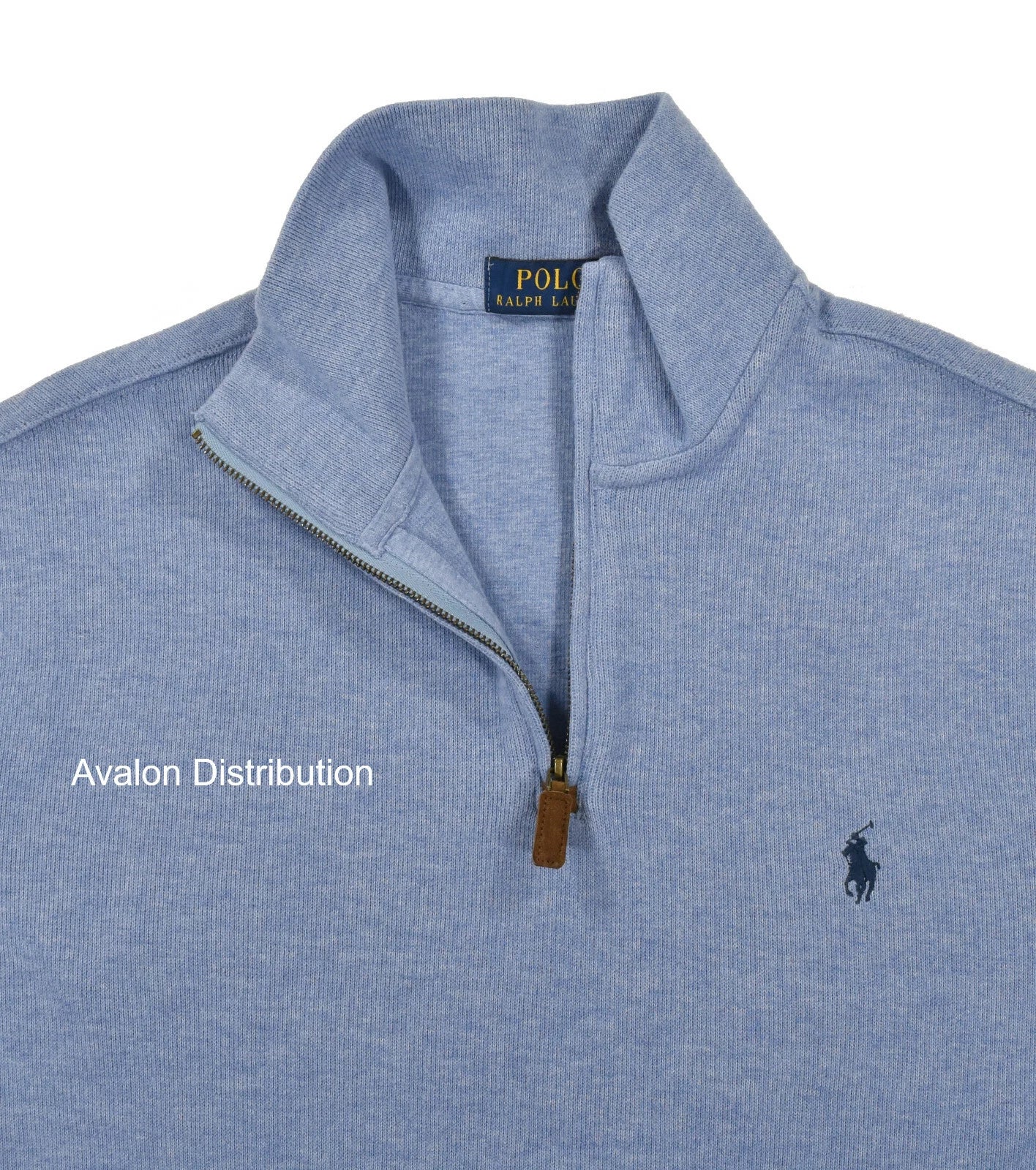 Sweater Polo ralph lauren 1/4 zip- Celeste