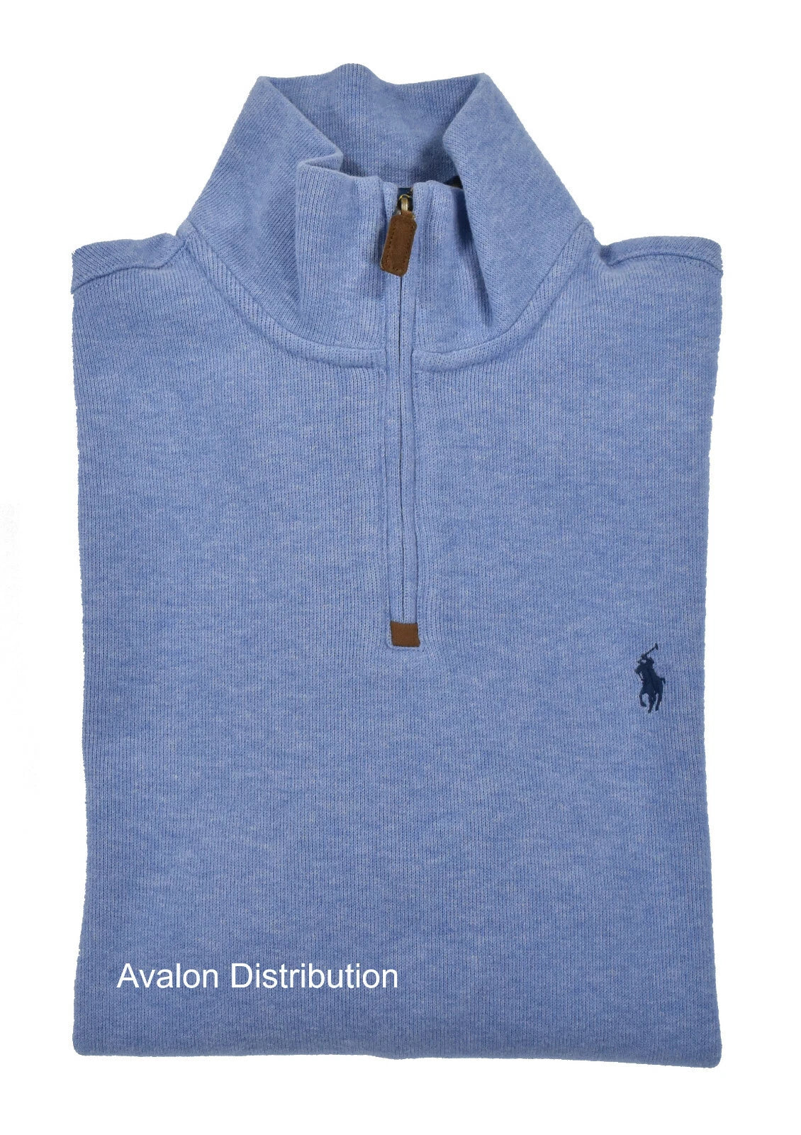 Sweater Polo ralph lauren 1/4 zip- Celeste