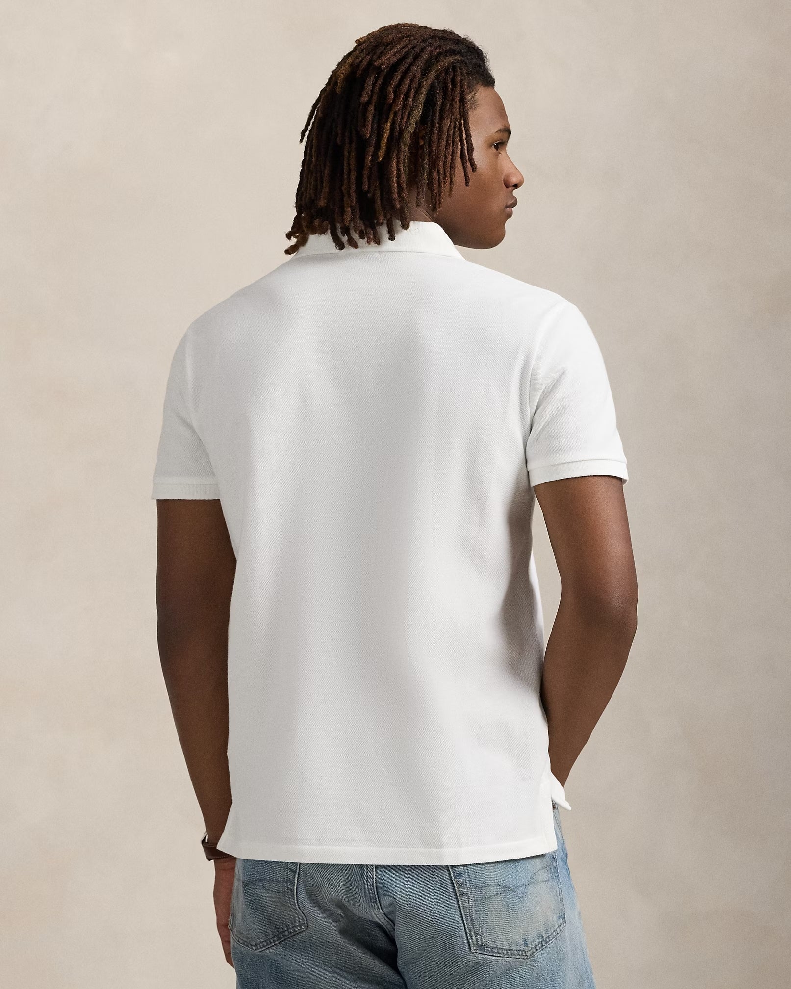 Camisero Polo ralph lauren custom slim fit- Blanco