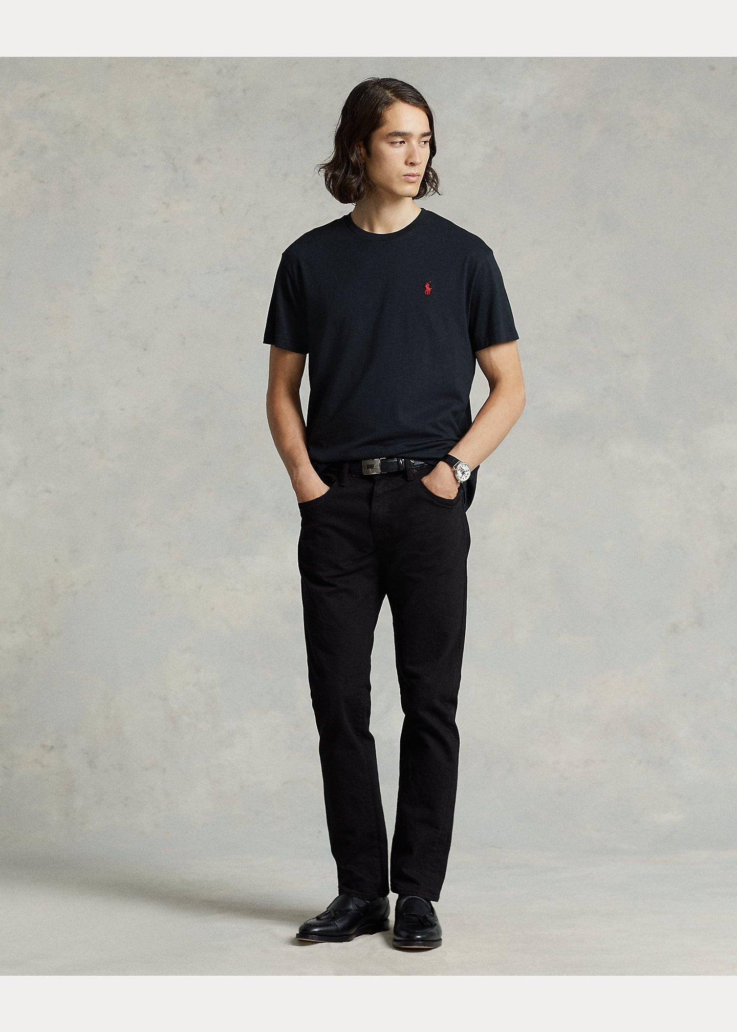 Camiseta básica polo ralph lauren- Negro