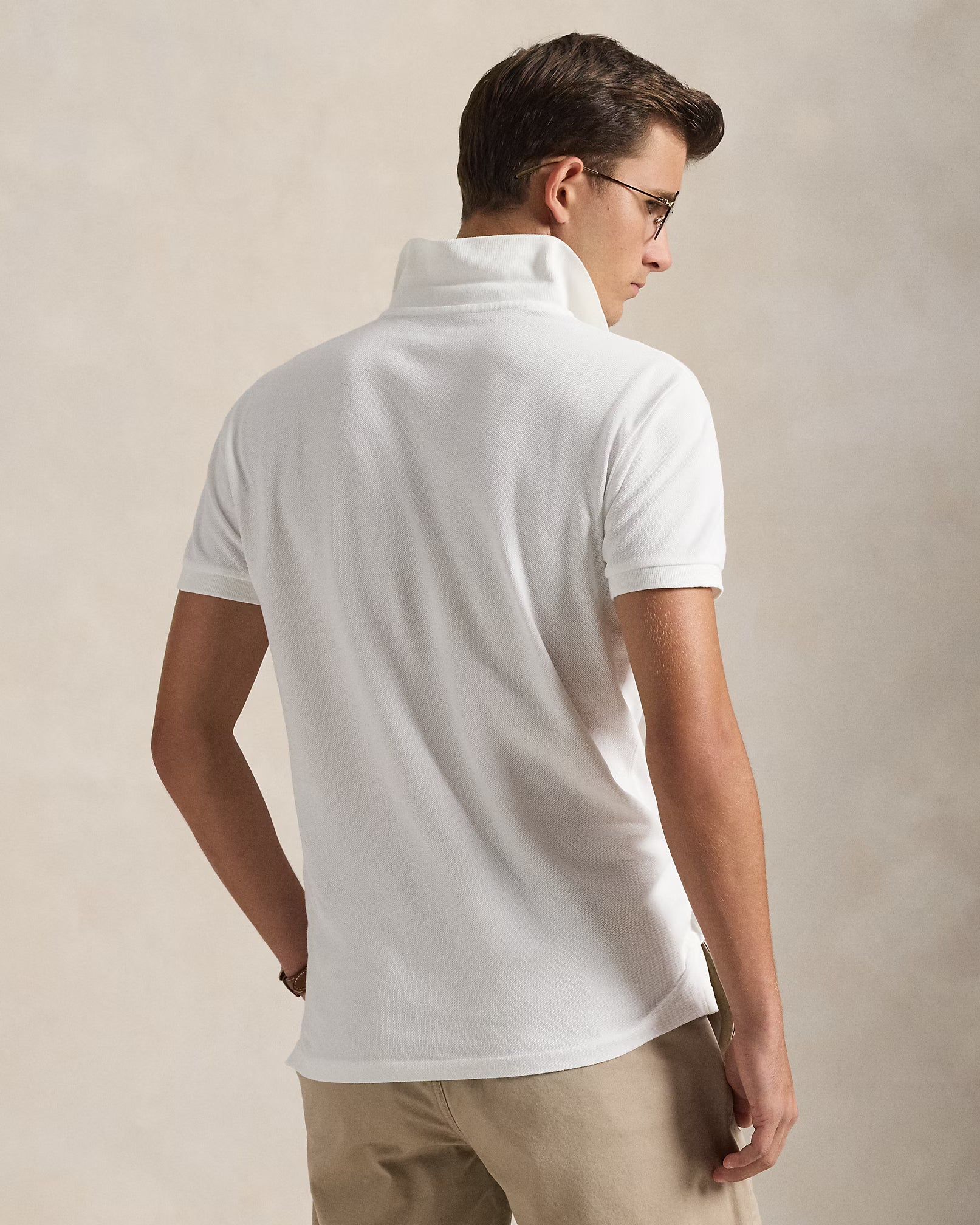 Camisero Polo ralph lauren custom slim fit- Blanco