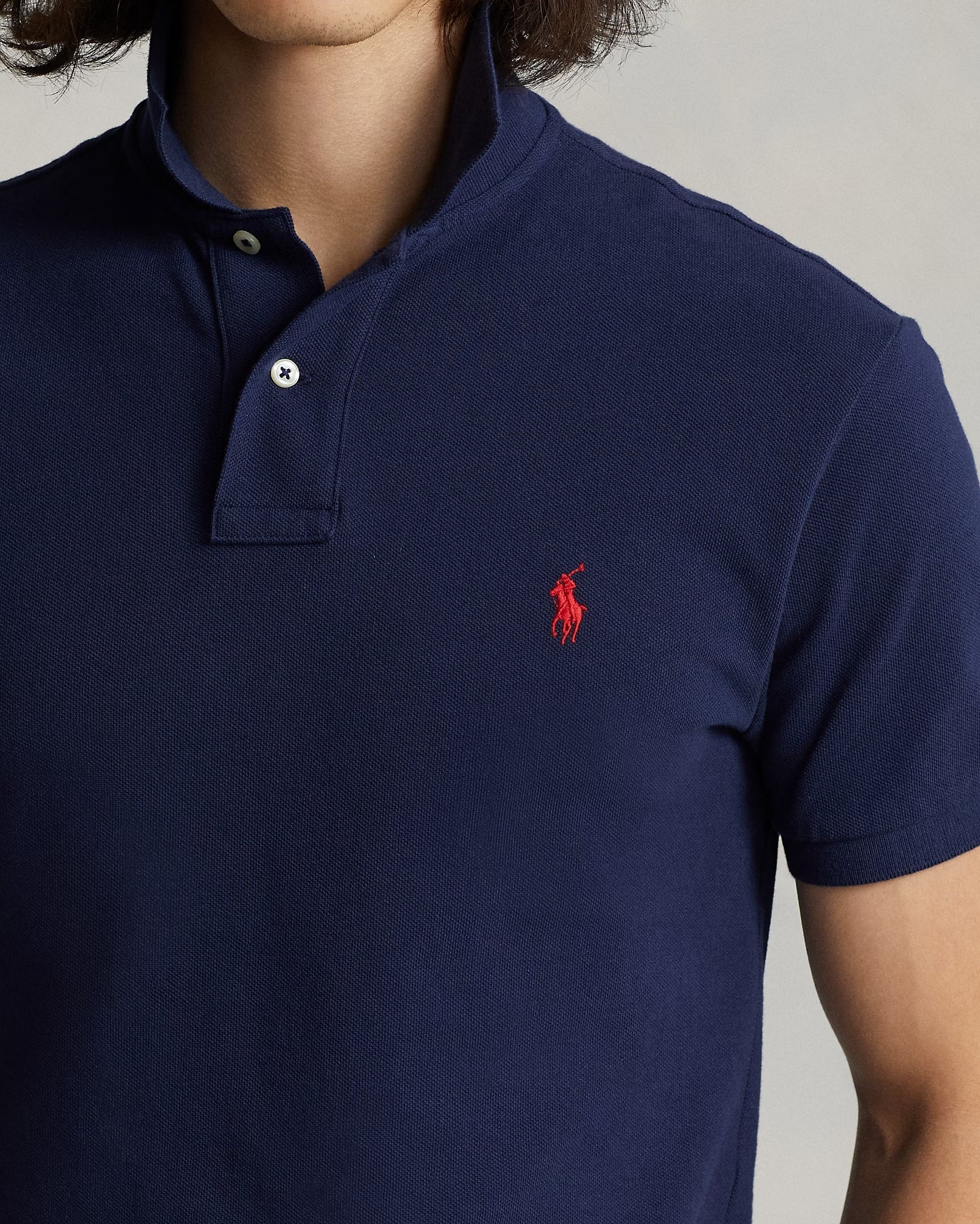 Camisero Polo ralph lauren custom slim fit- Azul marino