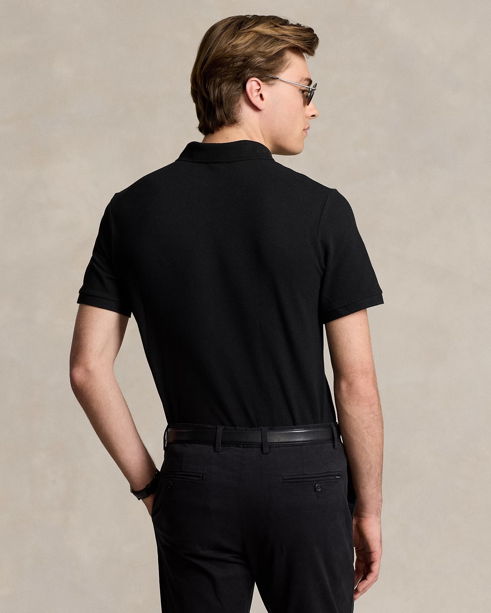 Camisero Polo ralph lauren custom slim fit- Negro
