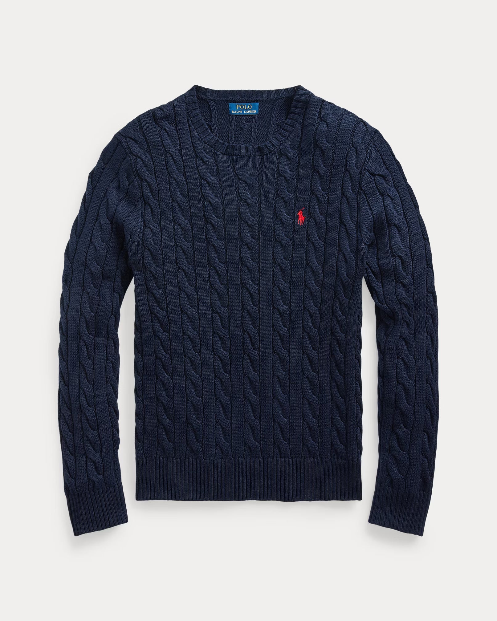 Sweater Polo ralph lauren de punto trenzado - Azul Marino