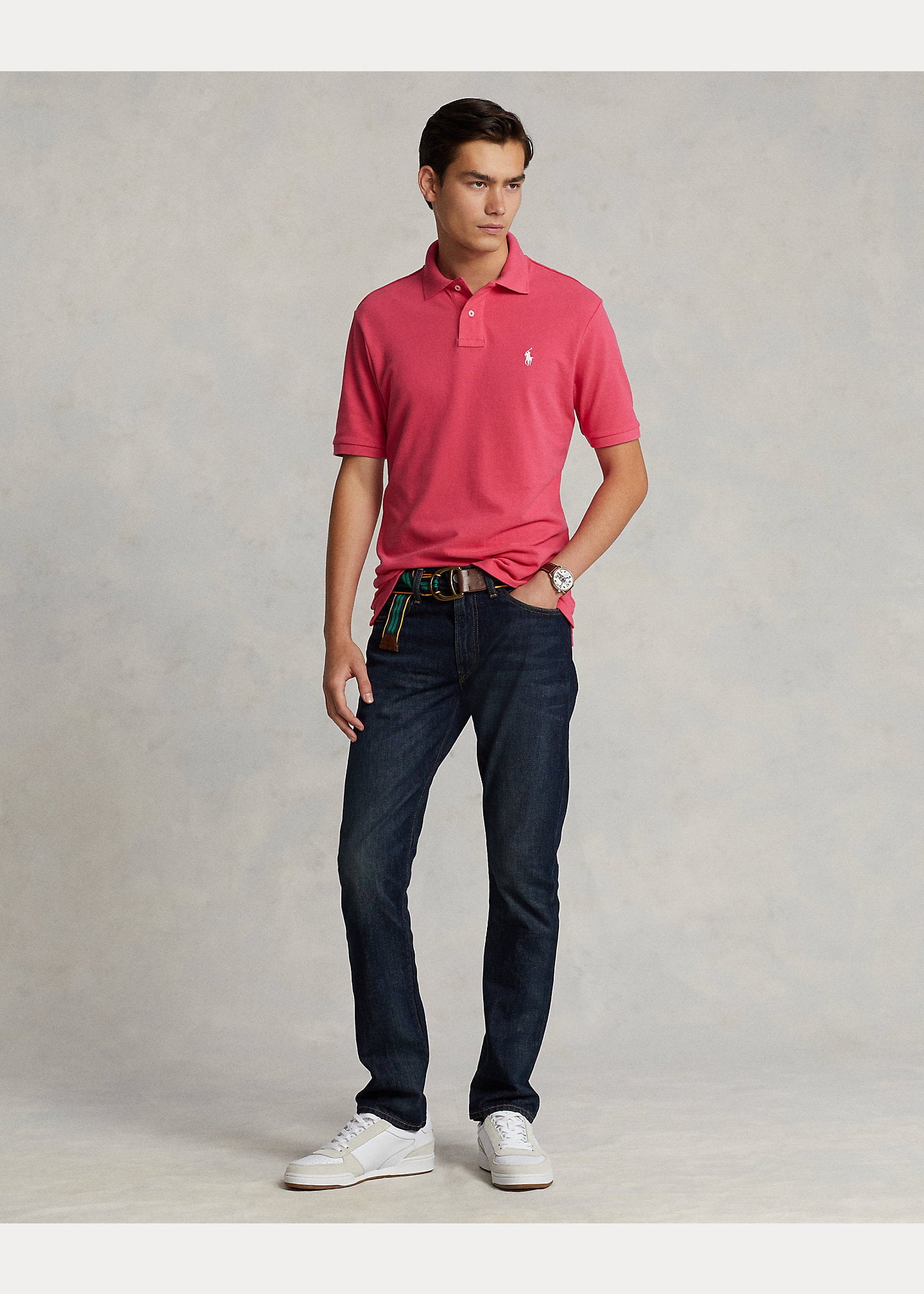 Camisero Polo Ralph Lauren- Custom Fit- Bubblegum
