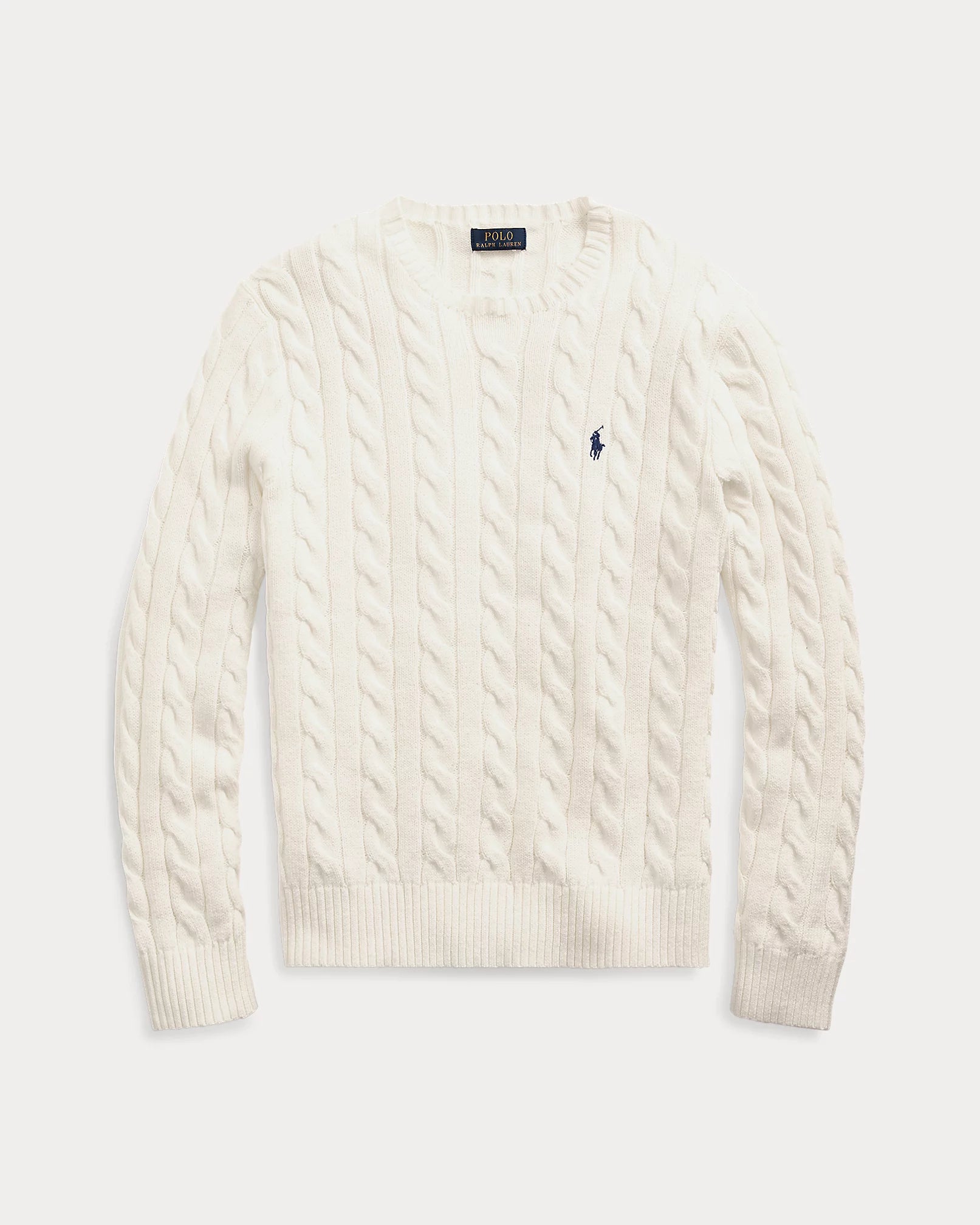 Sweater Polo Ralph Lauren Trenzado - Crema