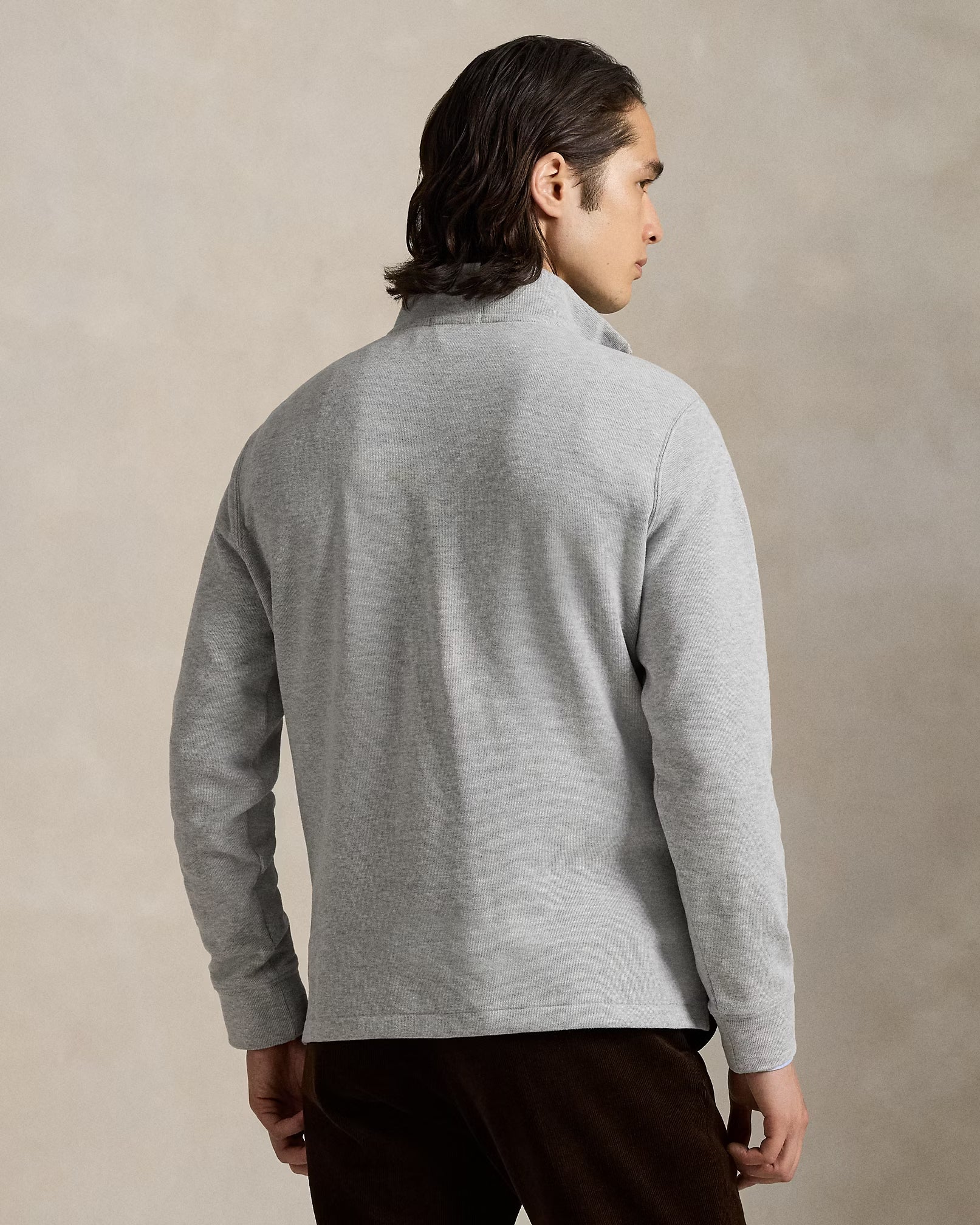 Sweater Polo ralph lauren 1/4 zip- Gris Heather
