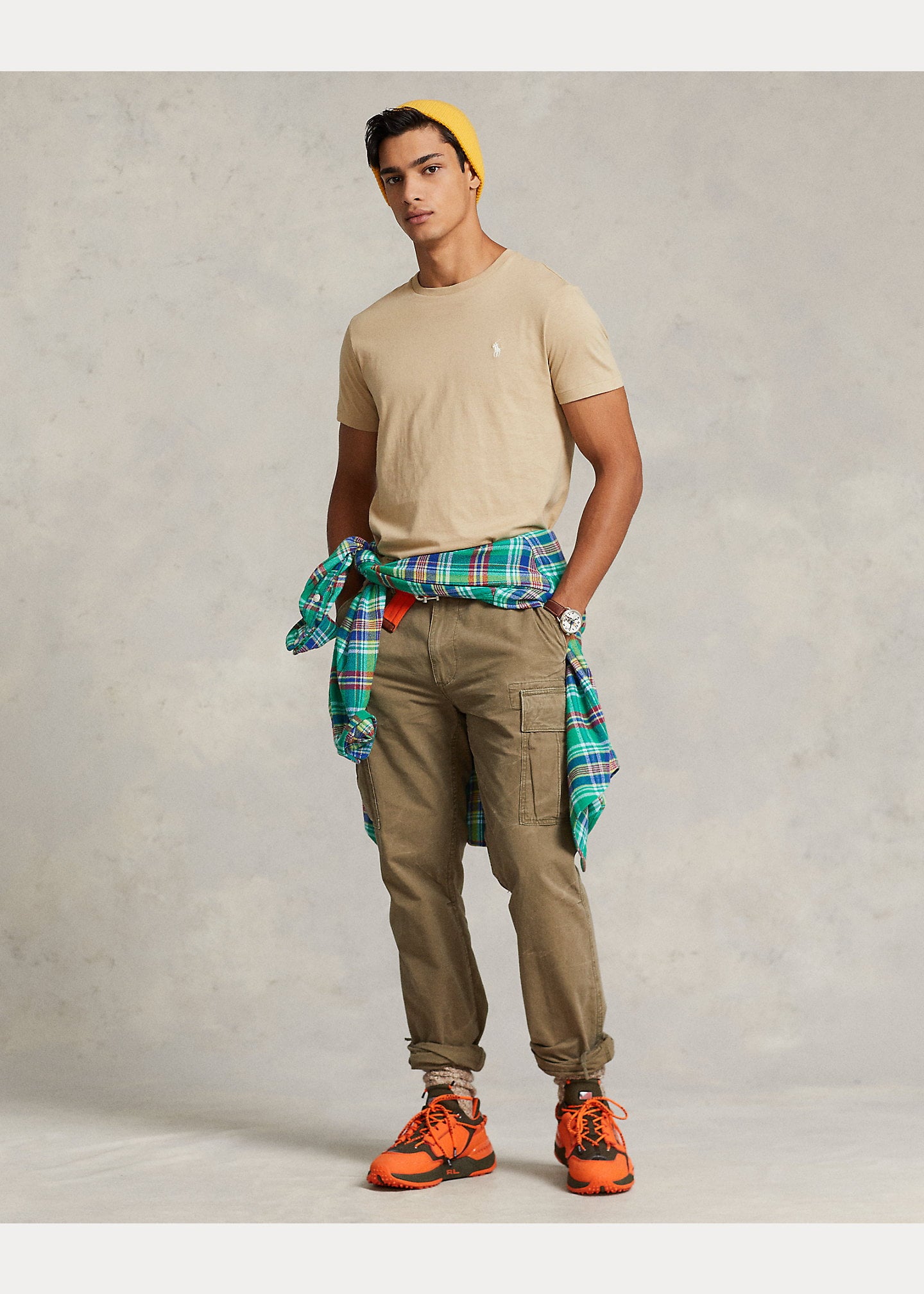 CAMISETA BÁSICA POLO RALPH LAUREN- BEIGE