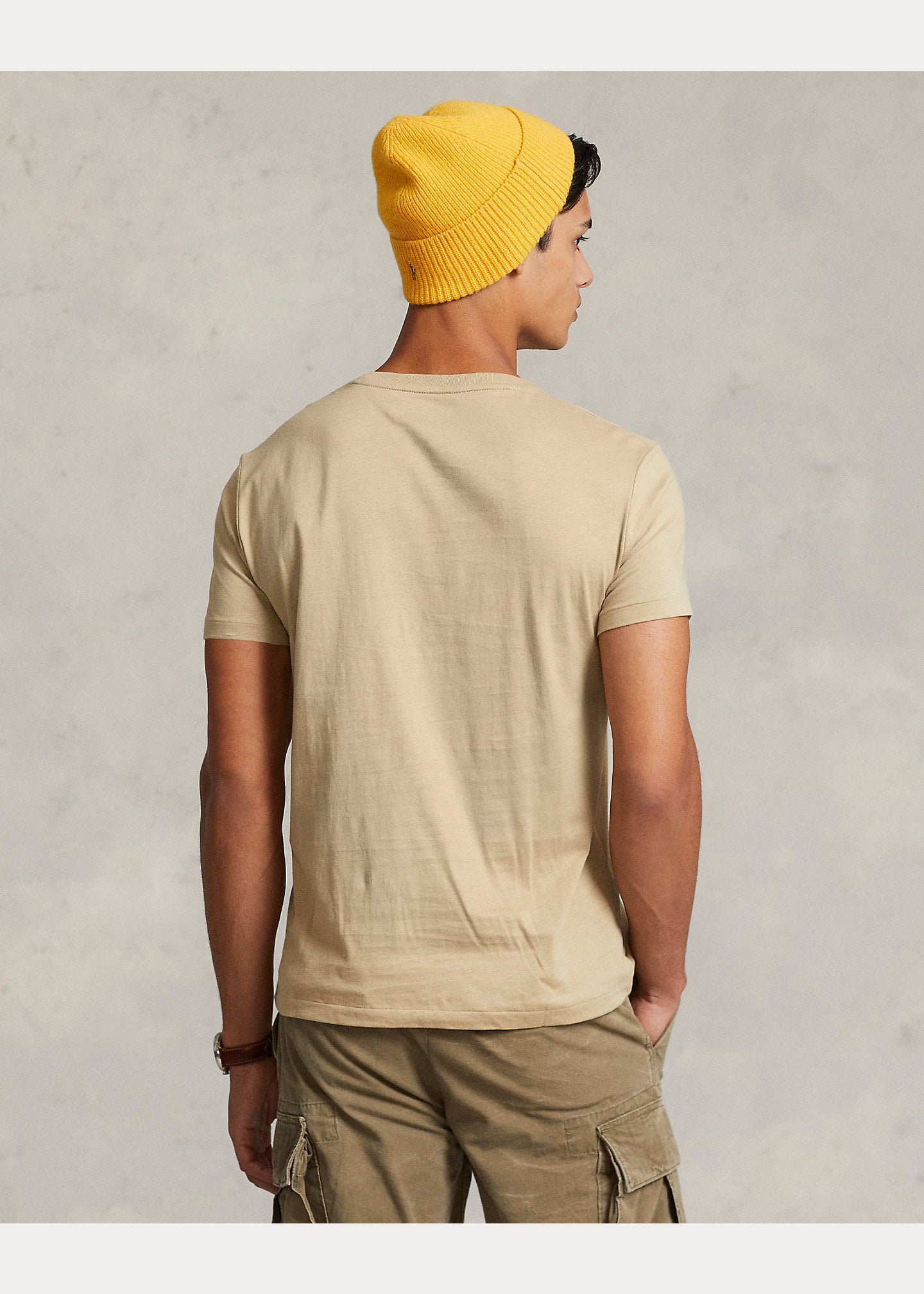 CAMISETA BÁSICA POLO RALPH LAUREN- BEIGE