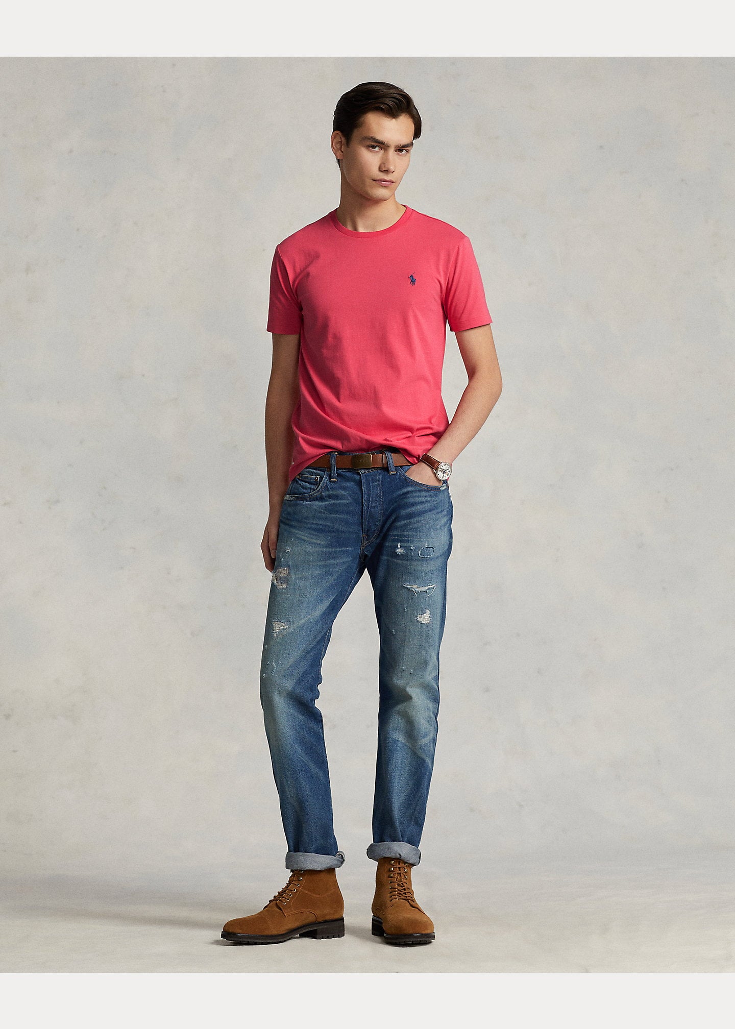 CAMISETA BÁSICA POLO RALPH LAUREN- CORAL