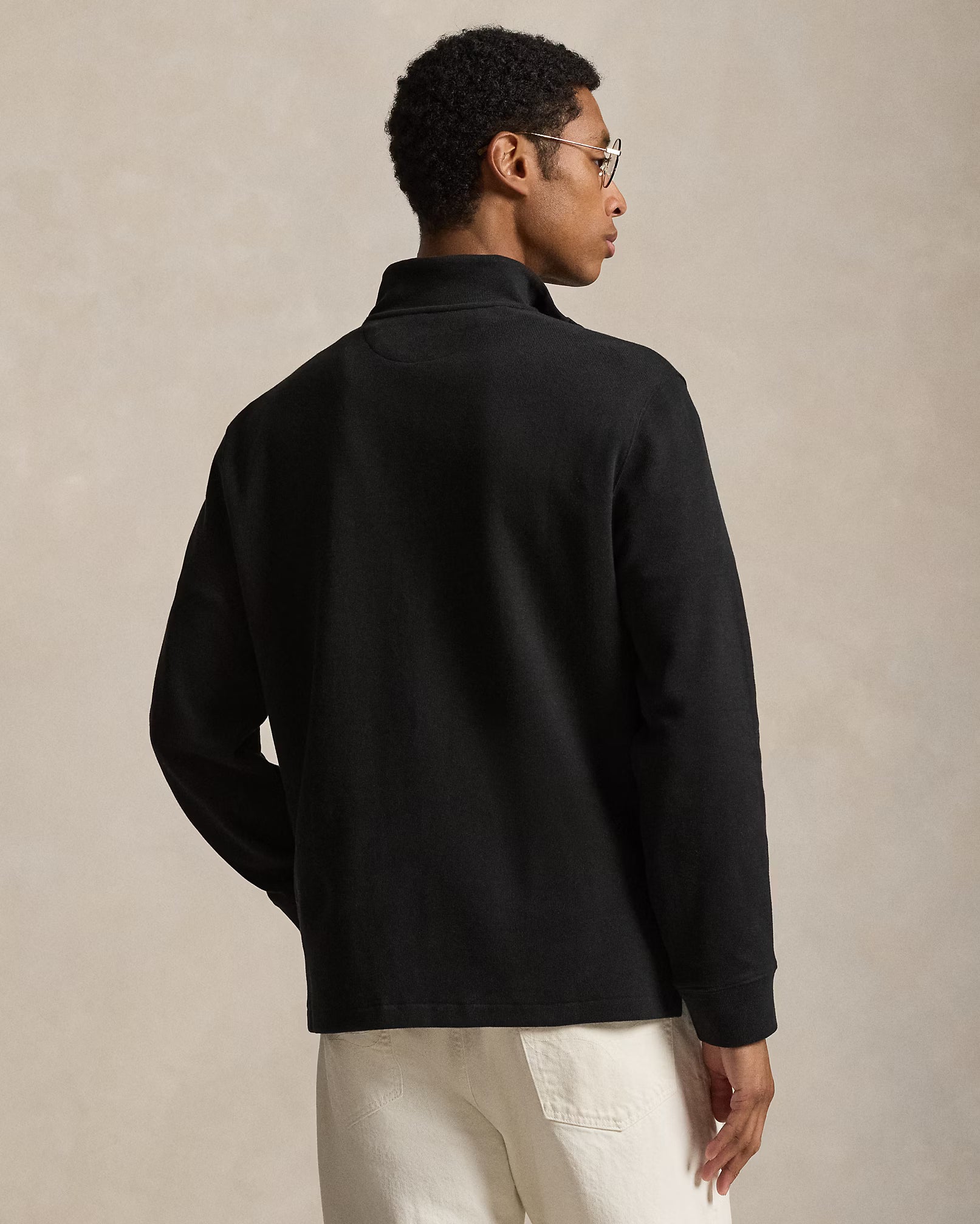 SweaterPolo Ralph Lauren Quarter Zip estate rib - Negro