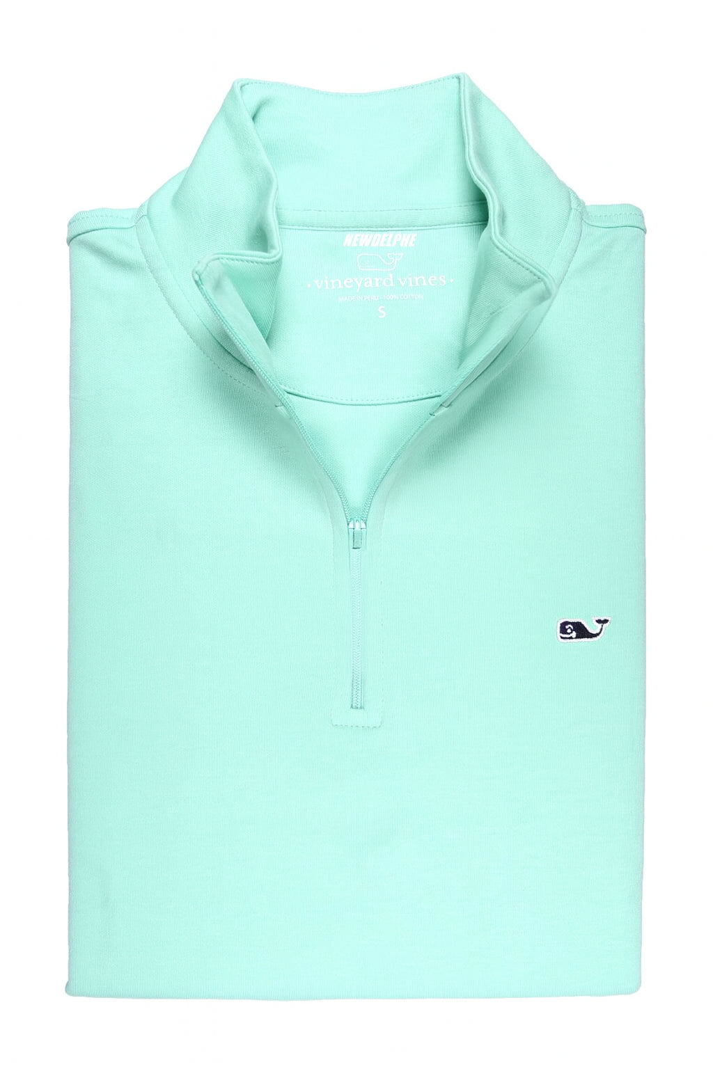 Sweater vineyard vines 1/4 zip - Verde Agua