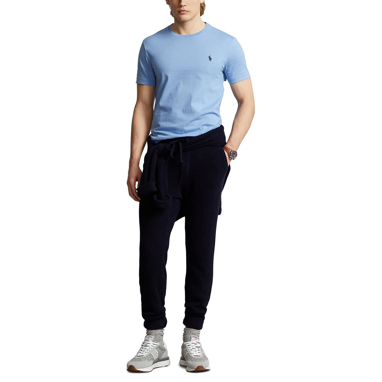 Camiseta Básica Polo Ralph Lauren - Celeste