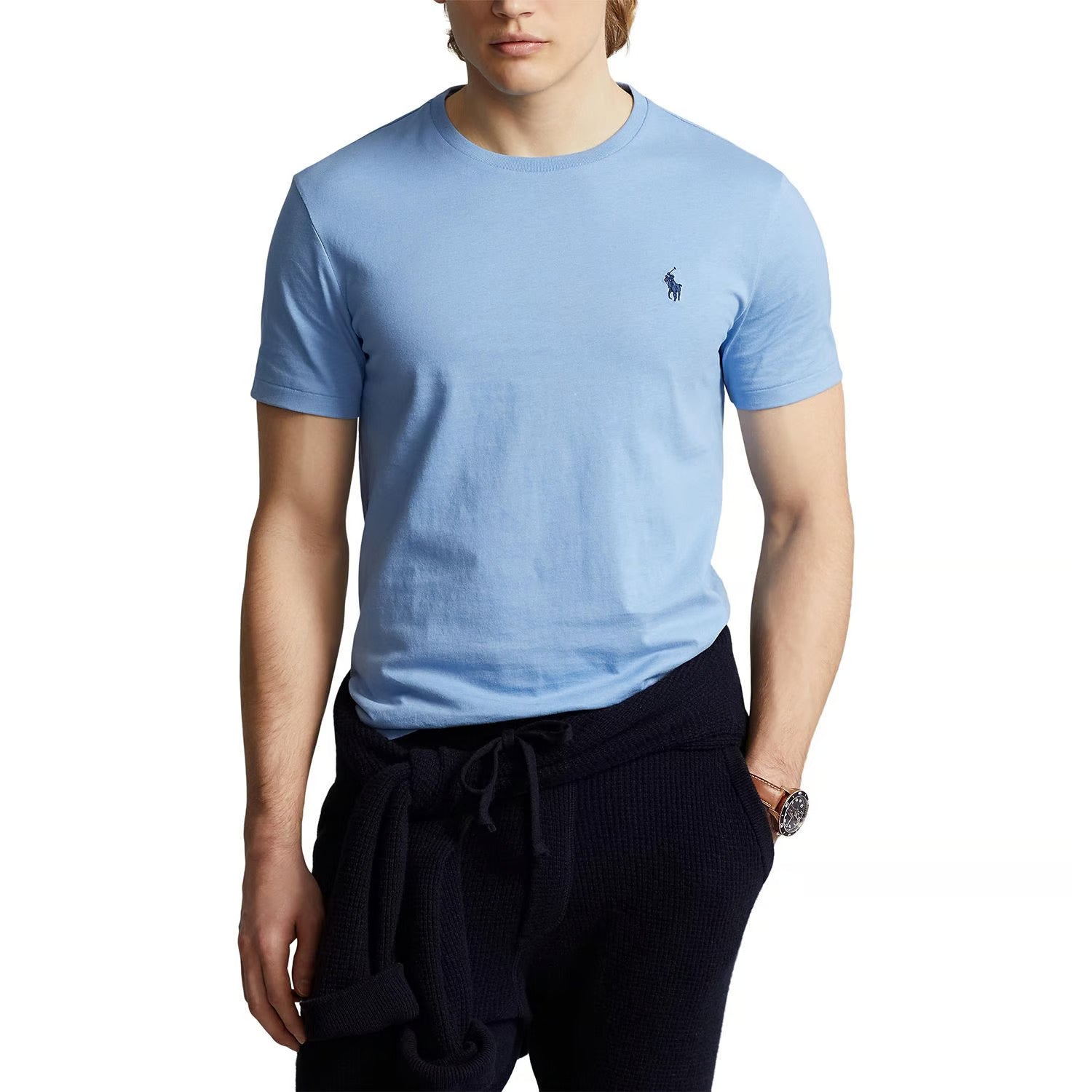 Camiseta Básica Polo Ralph Lauren - Celeste